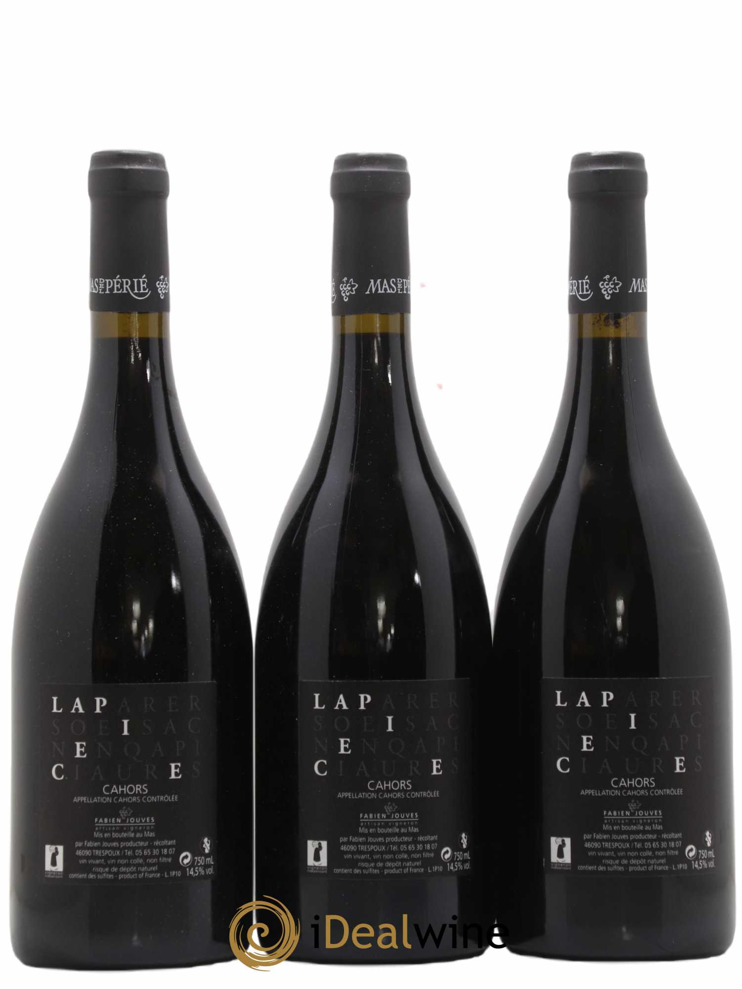 Cahors Mas Del Périé La Pièce Fabien Jouves 2010 - Lot of 12 bottles - 6