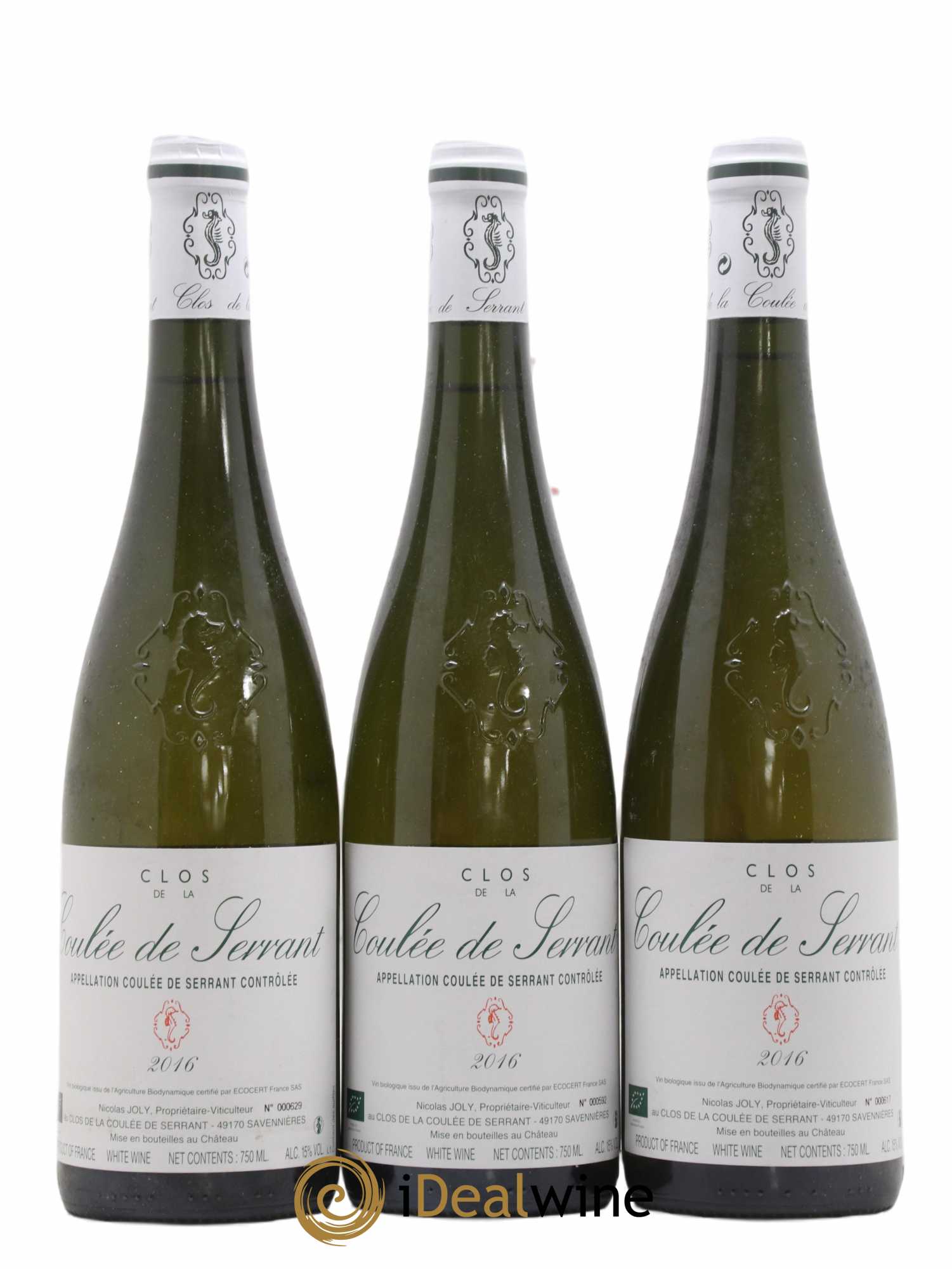 Savennières Clos de la Coulée de Serrant Vignobles de la Coulée de Serrant - Nicolas Joly 2016 - Lot de 6 bouteilles - 2