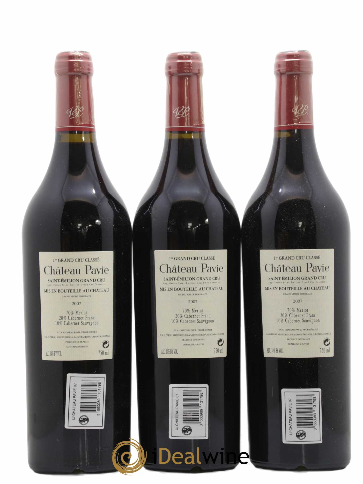 Château Pavie 1er Grand Cru Classé A 2007 - Lot of 12 bottles - 2