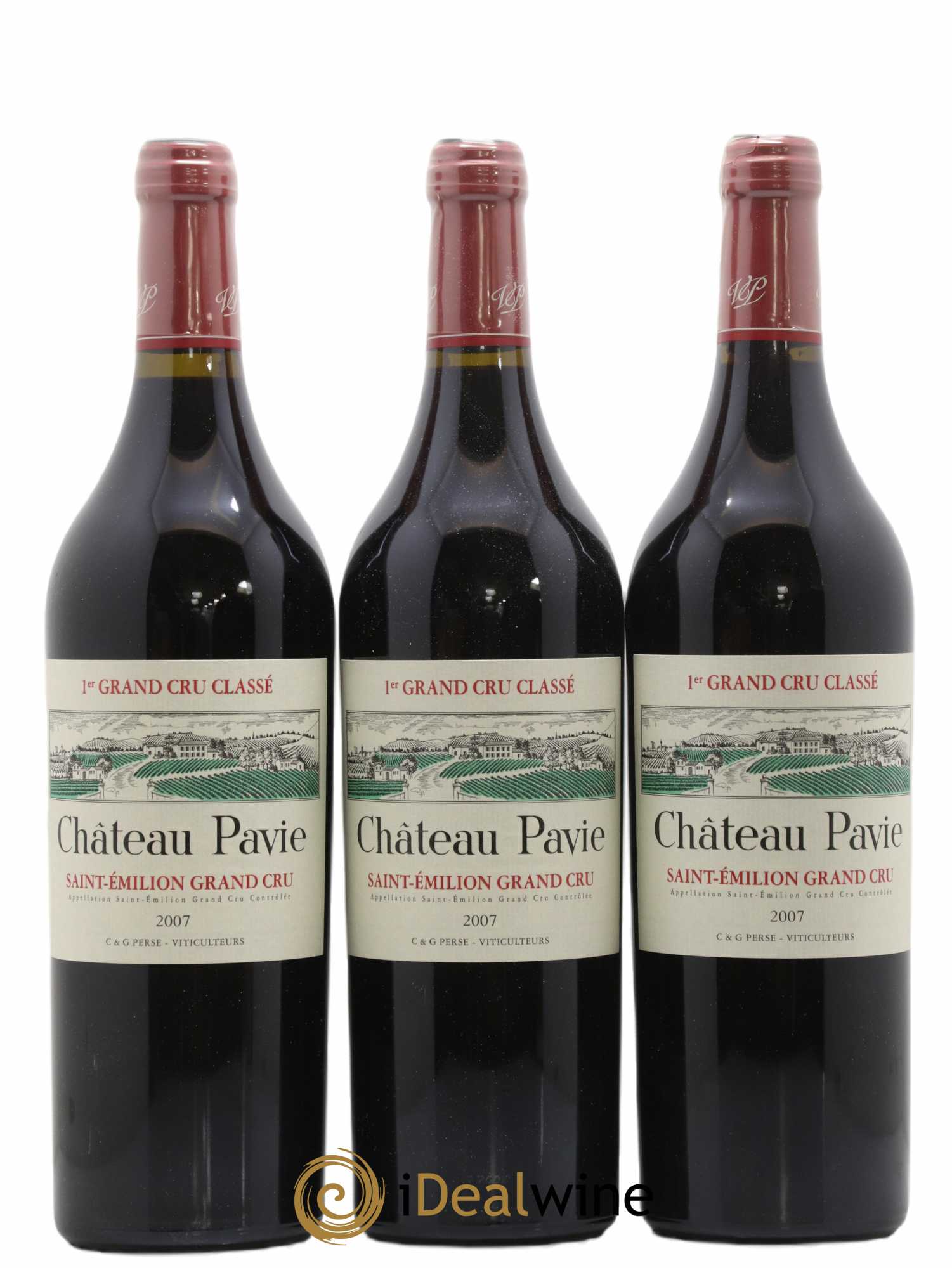 Château Pavie 1er Grand Cru Classé A 2007 - Lot of 12 bottles - 3