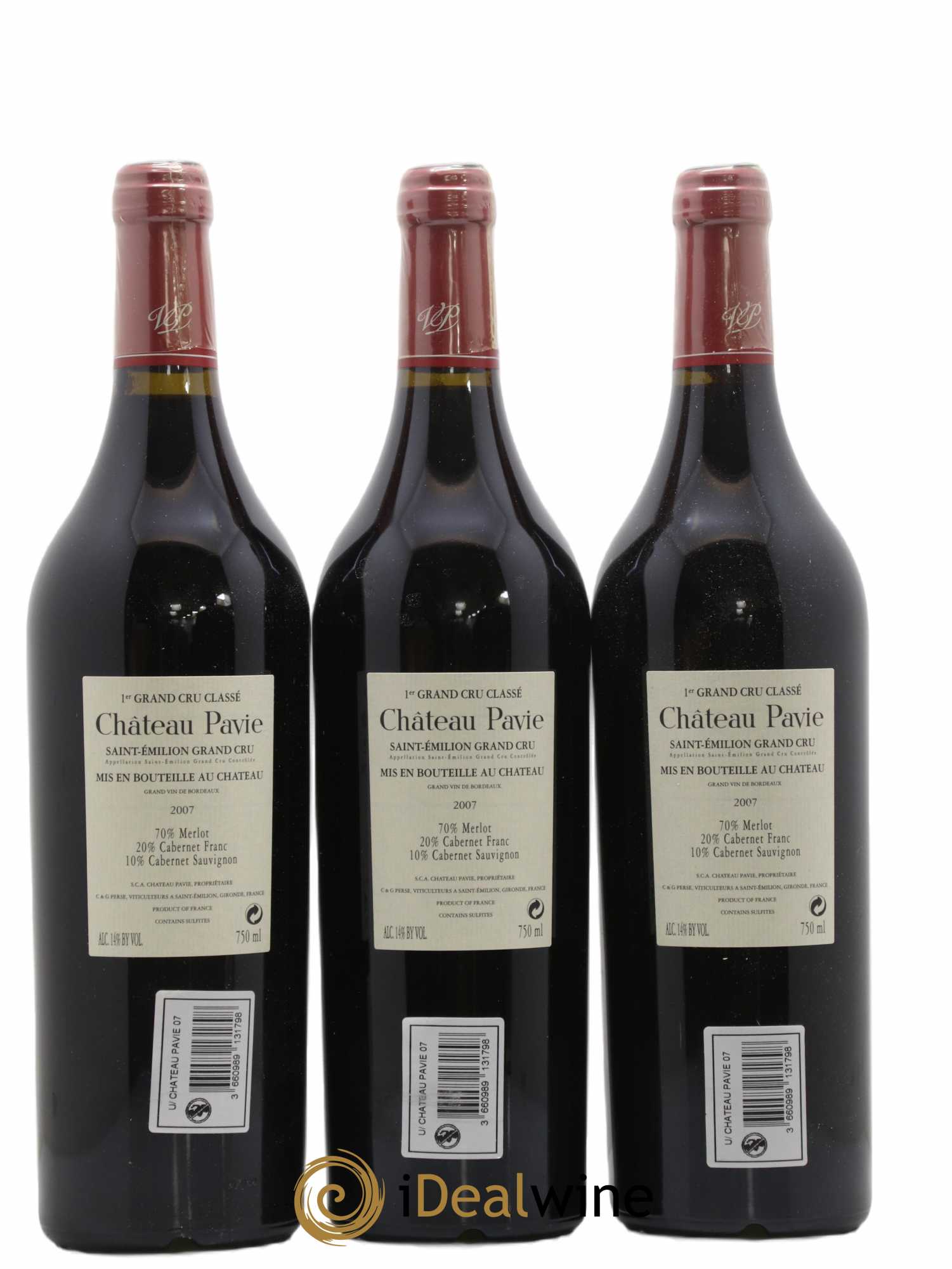 Château Pavie 1er Grand Cru Classé A 2007 - Lot of 12 bottles - 4