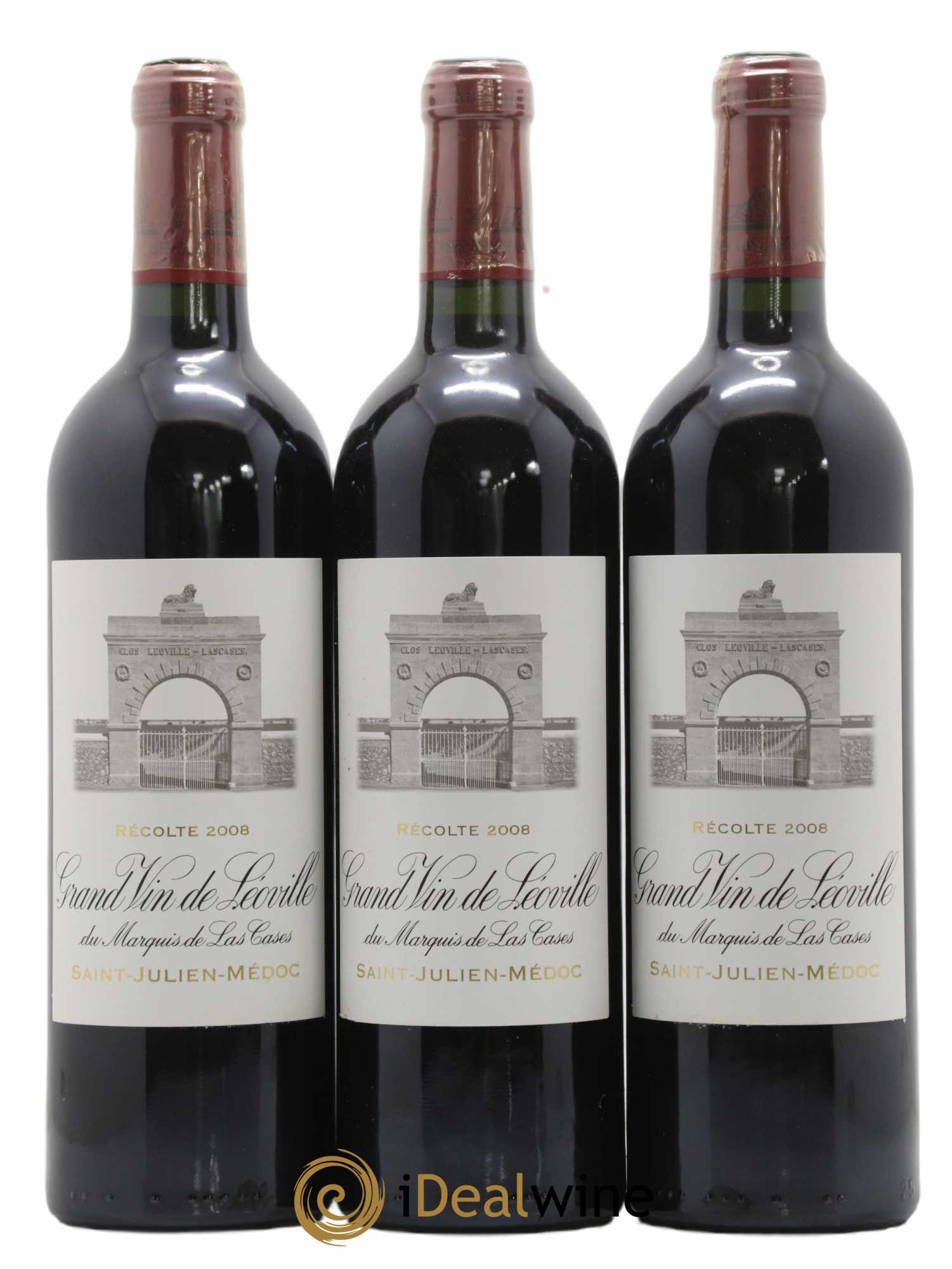 Château Léoville Las Cases 2ème Grand Cru Classé  2008 - Posten von 12 Flaschen - 1
