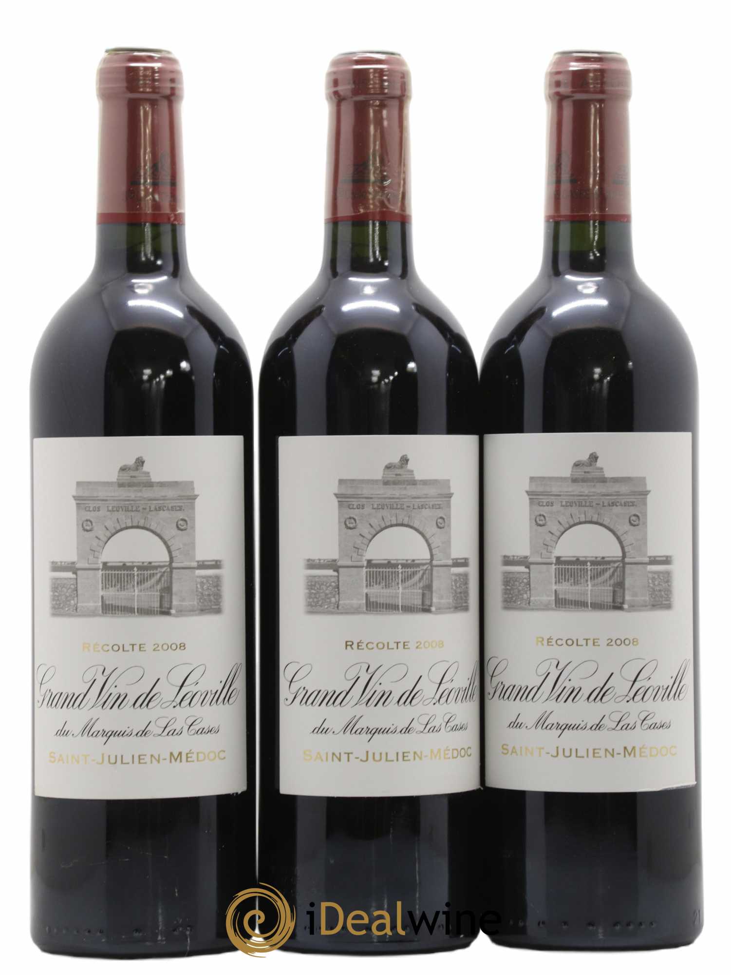 Château Léoville Las Cases 2ème Grand Cru Classé  2008 - Posten von 12 Flaschen - 3