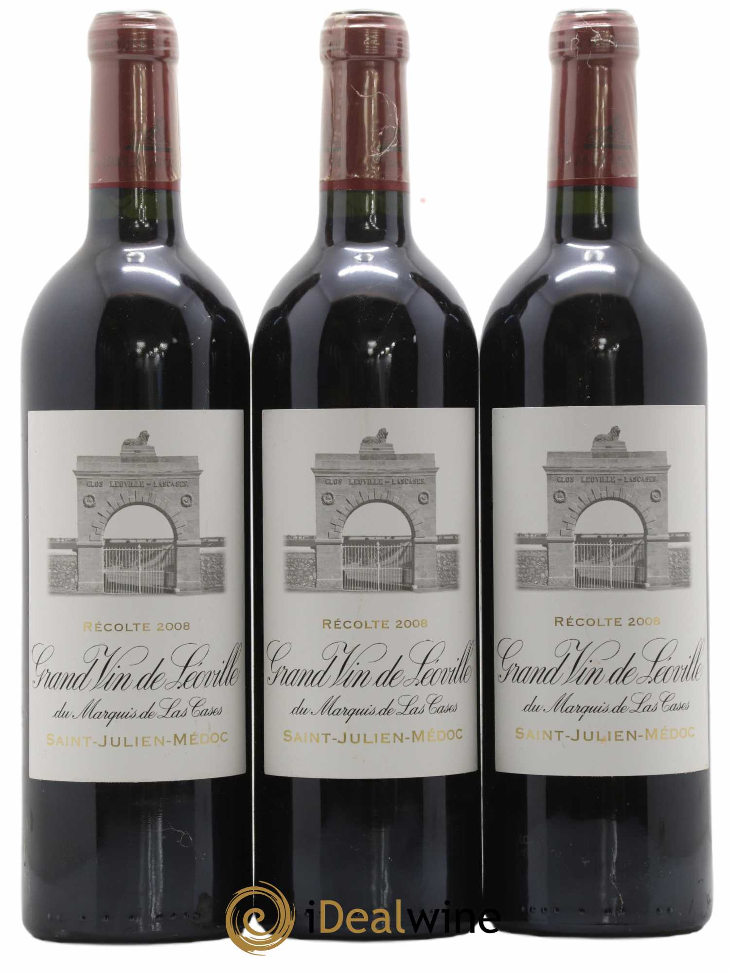 Château Léoville Las Cases 2ème Grand Cru Classé  2008 - Posten von 12 Flaschen - 7