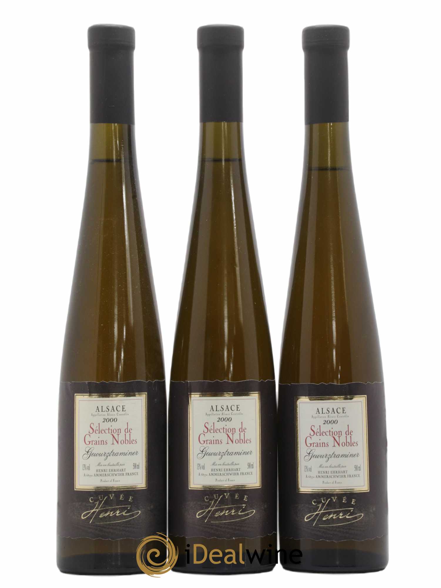 Alsace Gewurztraminer Sélection de Grains Nobles Ehrhart Cuvée Henri 50cl 2000 - Lot of 6 bottles - 1