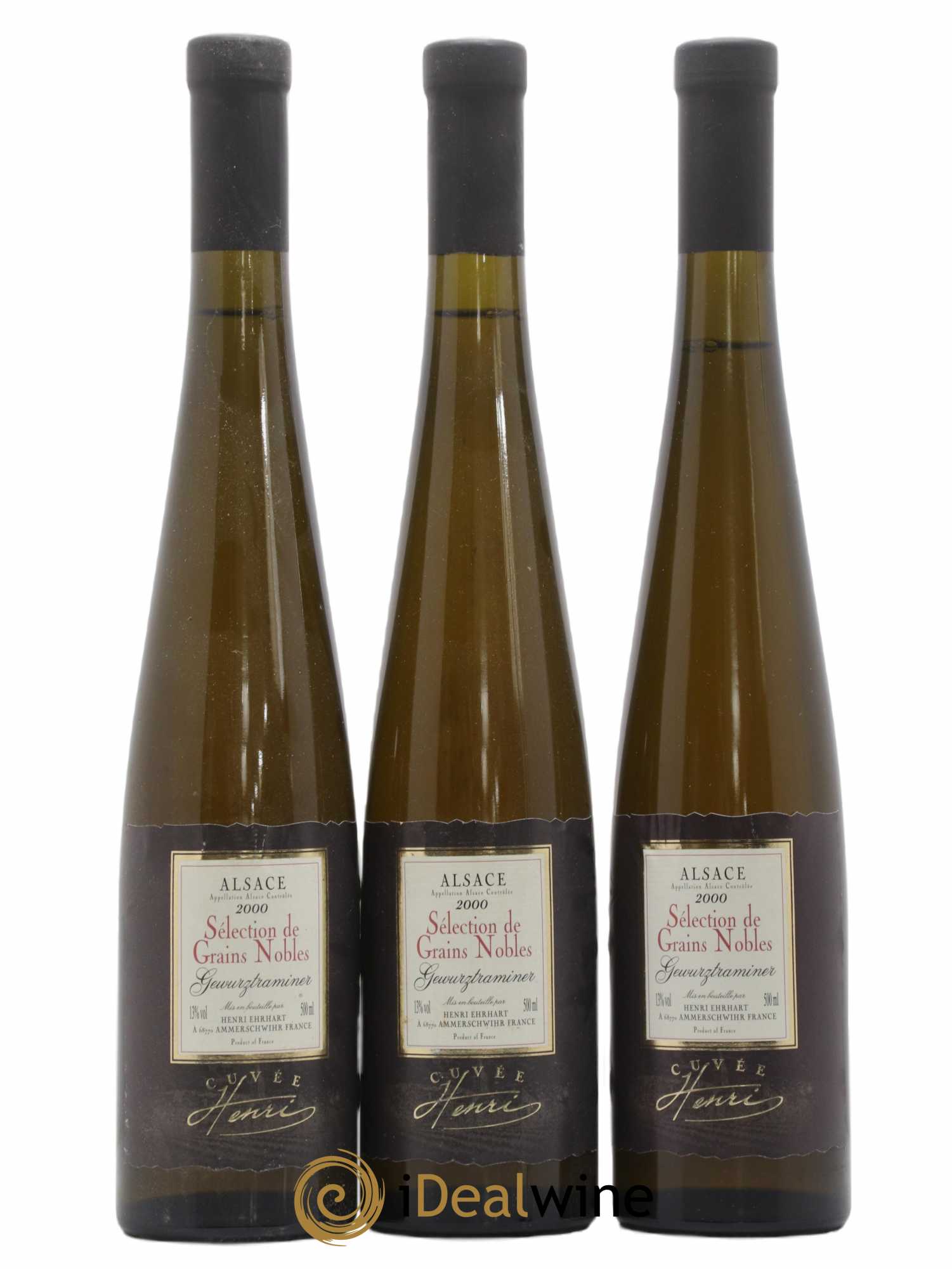 Alsace Gewurztraminer Sélection de Grains Nobles Ehrhart Cuvée Henri 50cl 2000 - Lot of 6 bottles - 2