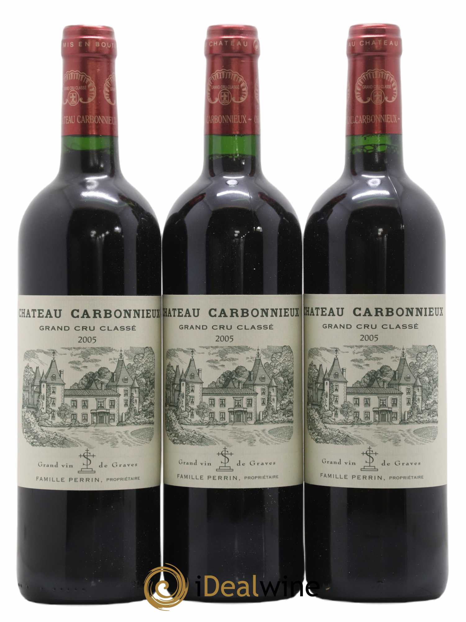 Château Carbonnieux Cru Classé de Graves 2005 - Lot de 6 bouteilles - 1