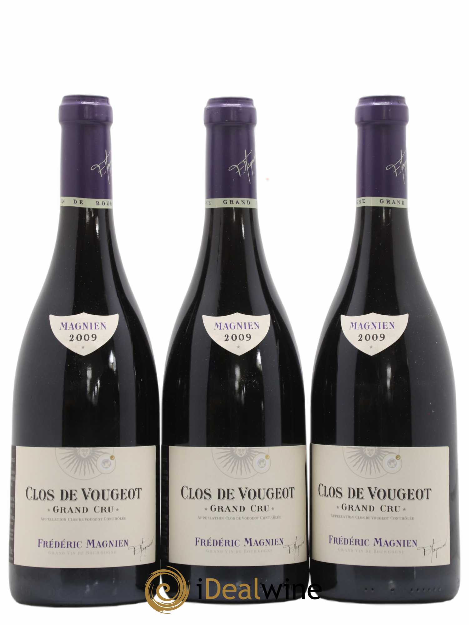 Clos de Vougeot Grand Cru Frédéric Magnien 2009 - Lot de 3 bouteilles - 0
