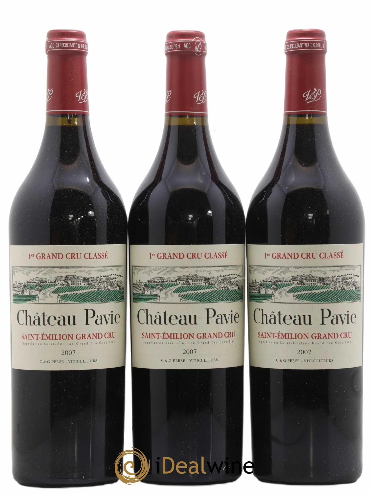 Château Pavie 1er Grand Cru Classé A 2007 - Lot of 6 bottles - 1