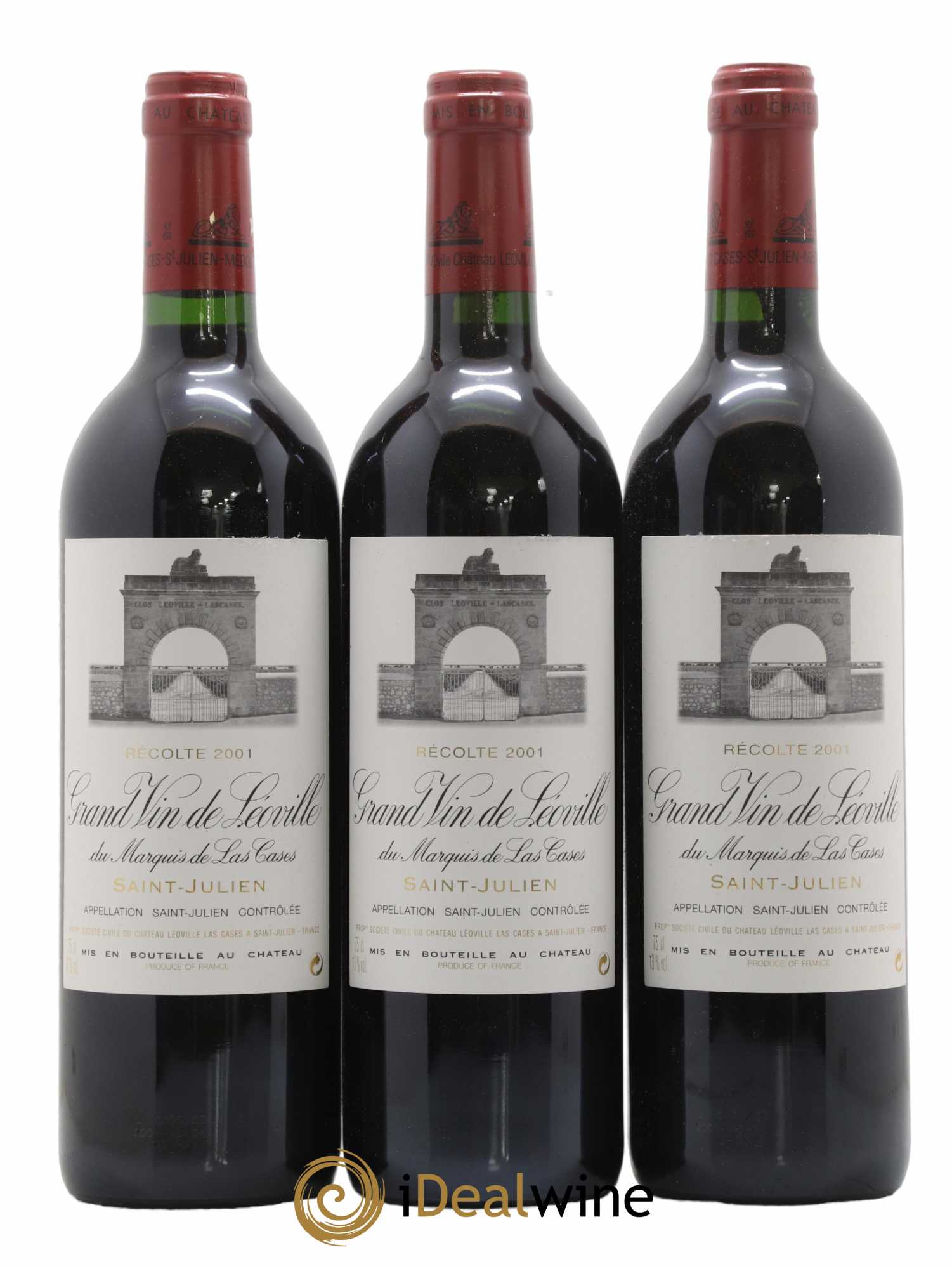 Château Léoville Las Cases 2ème Grand Cru Classé 2001 - Lotto di 6 bottiglie - 1
