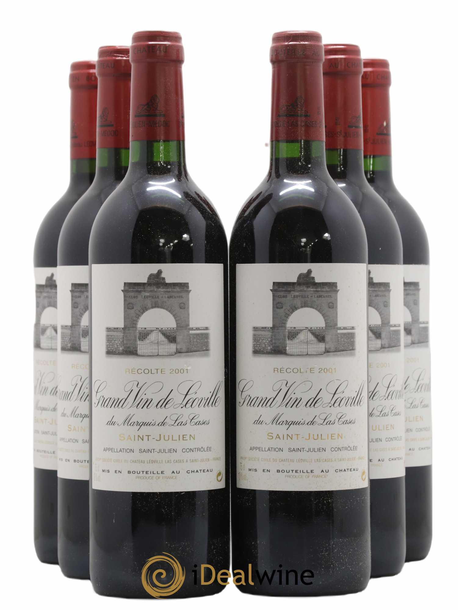 Château Léoville Las Cases 2ème Grand Cru Classé 2001 - Lotto di 6 bottiglie - 0