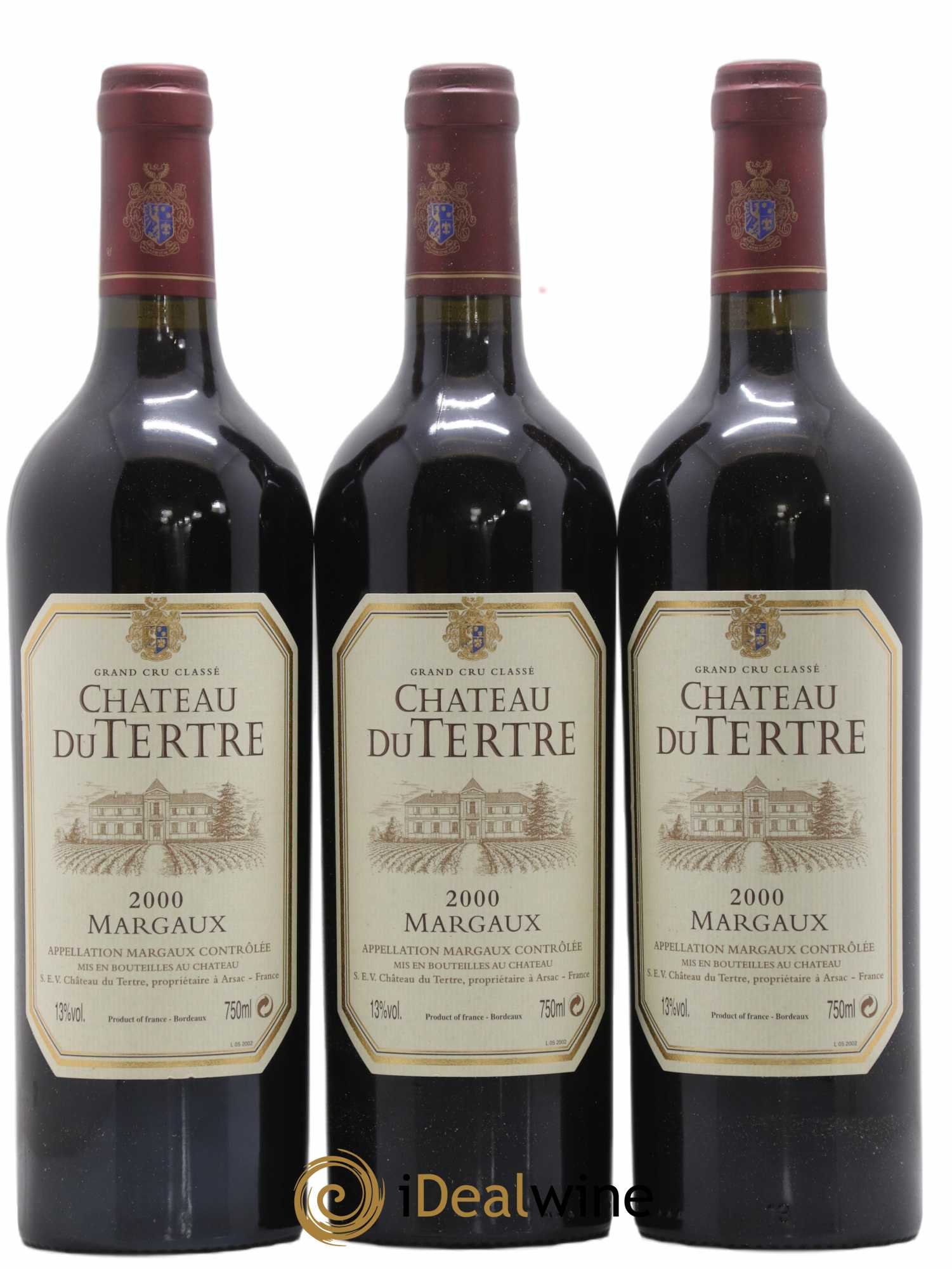 Château du Tertre 5ème Grand Cru Classé 2000 - Lot de 6 bouteilles - 2