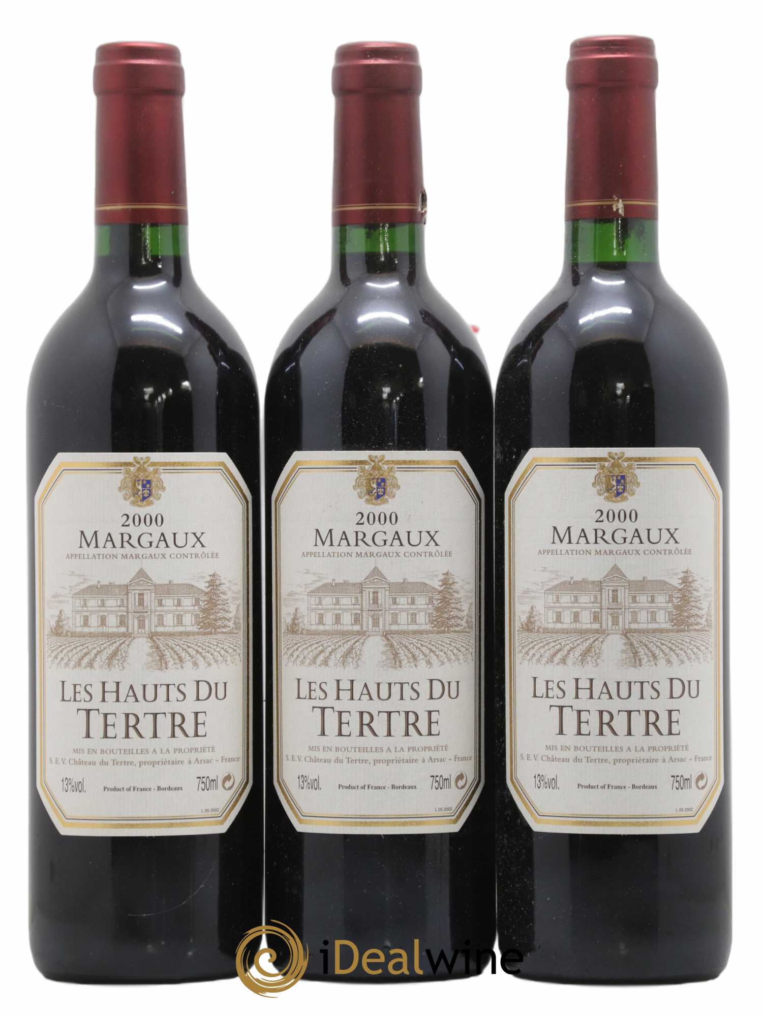 Les Hauts du Tertre 2000 - Lot of 12 bottles - 1