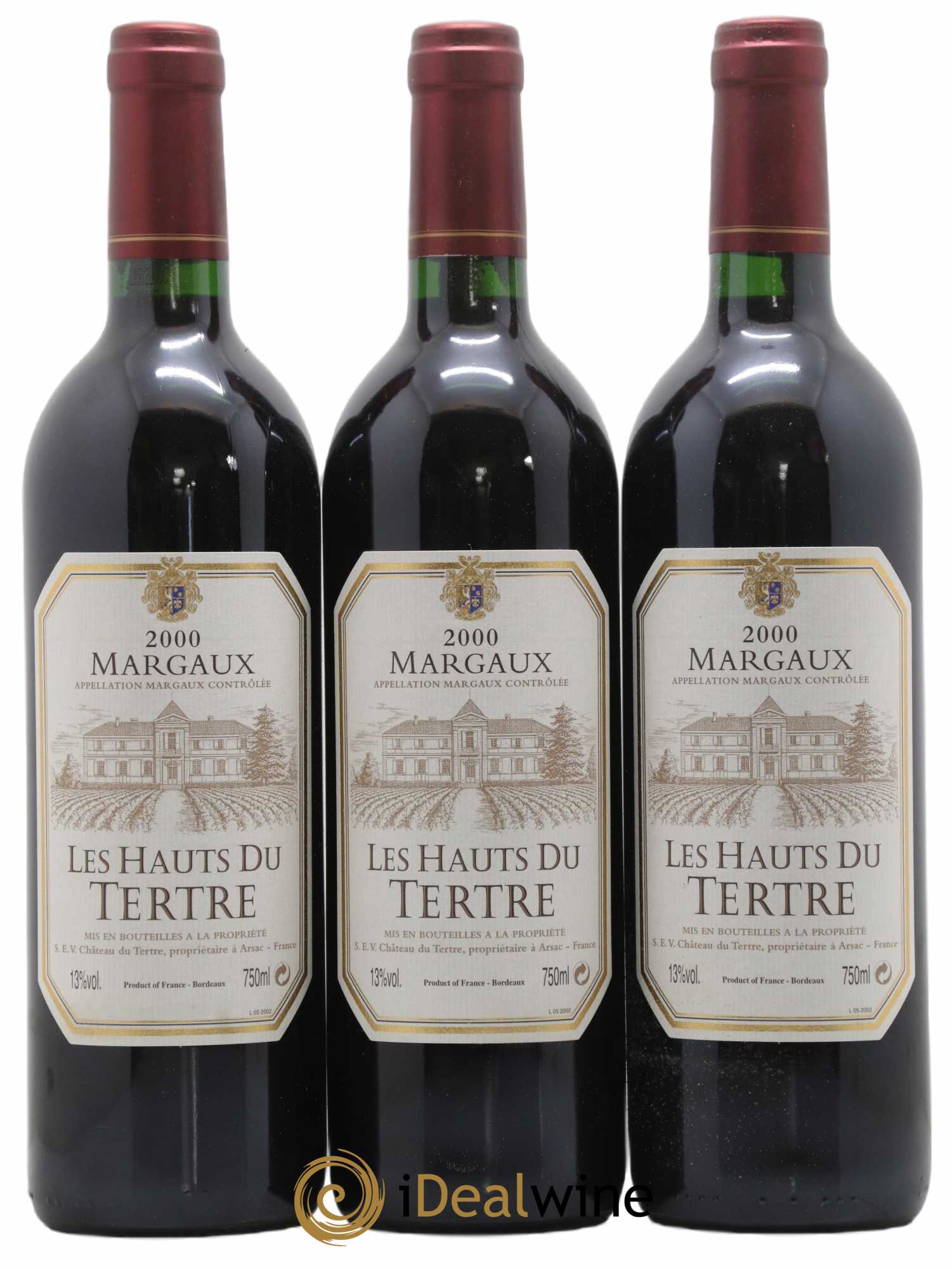 Les Hauts du Tertre 2000 - Lot of 12 bottles - 2