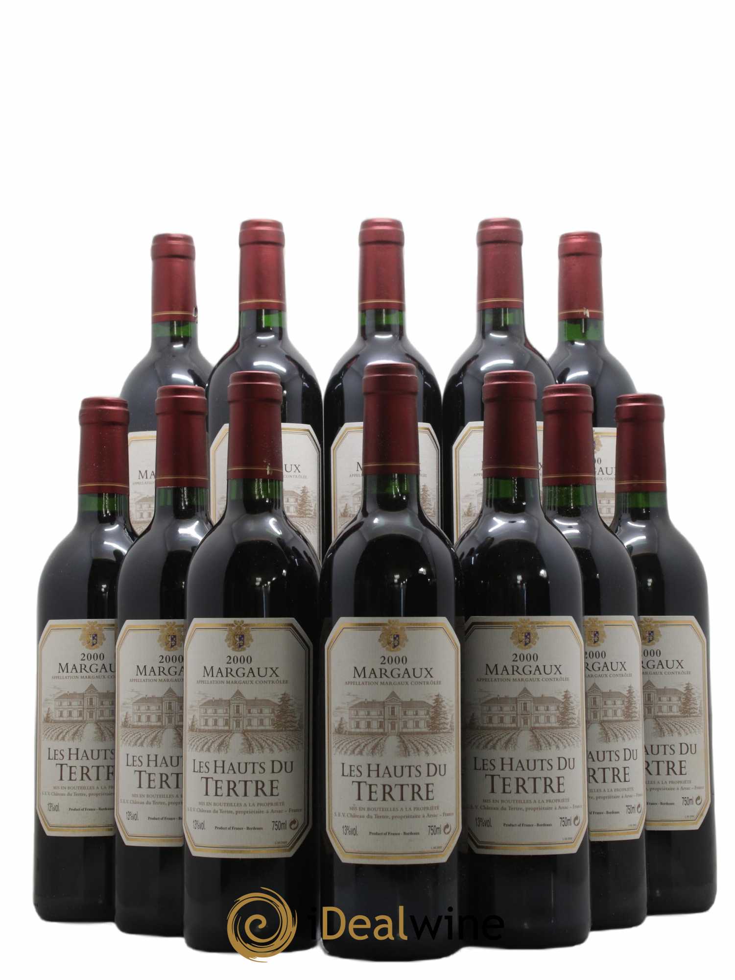 Les Hauts du Tertre 2000 - Lot of 12 bottles - 0