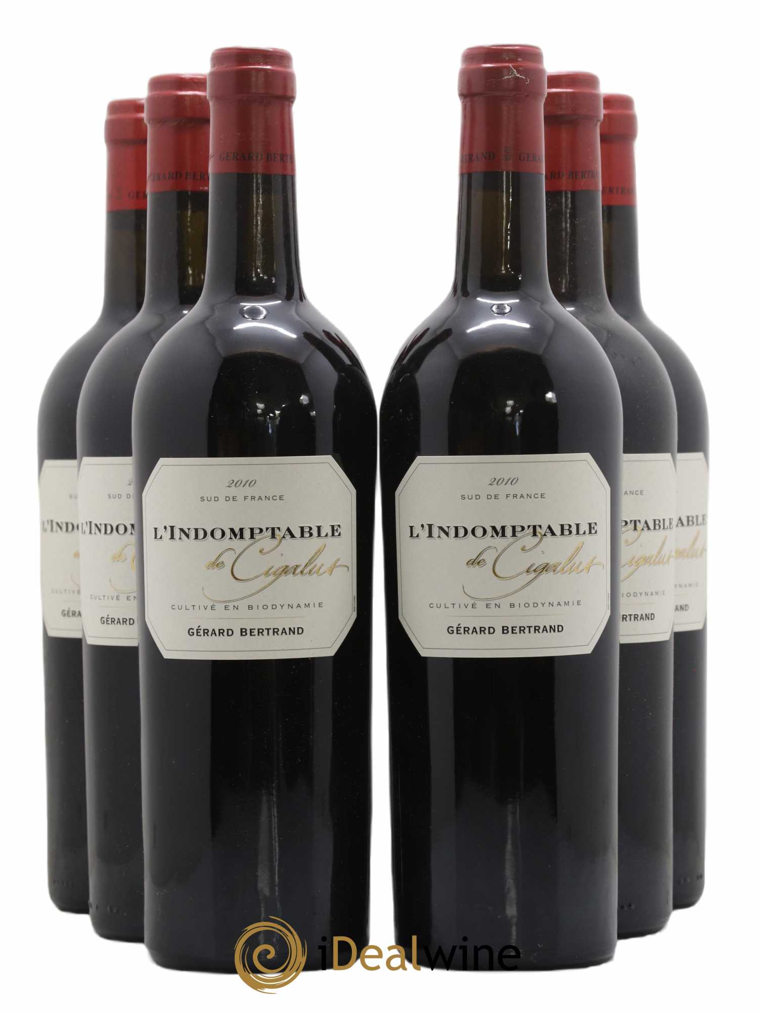 Sud-Ouest L'indomptable de Cigalus Gérard Bertrand 2010 - Lot de 6 bouteilles - 0