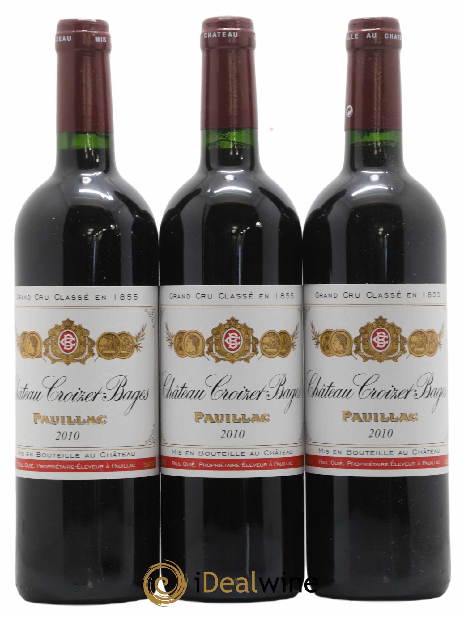 Château Croizet Bages 5ème Grand Cru Classé 2010 - Lot of 6 bottles - 1