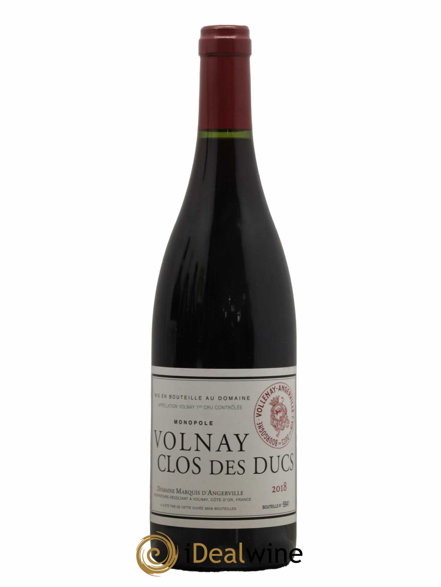 Volnay 1er Cru Clos des Ducs Marquis d'Angerville (Domaine) 2018 - Posten von 1 Flasche - 0