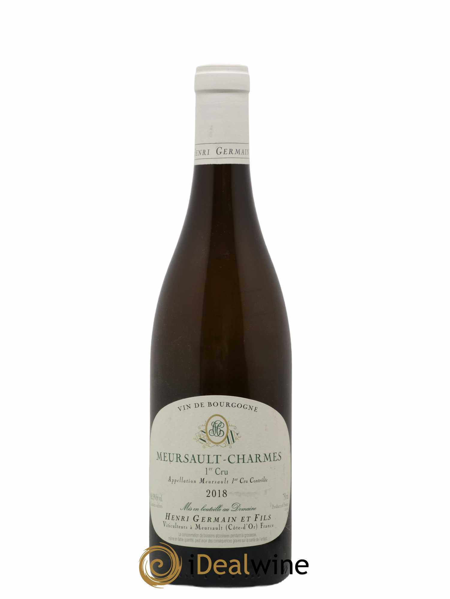 Meursault 1er Cru Charmes Henri Germain 2018 - Lot de 1 bouteille - 0