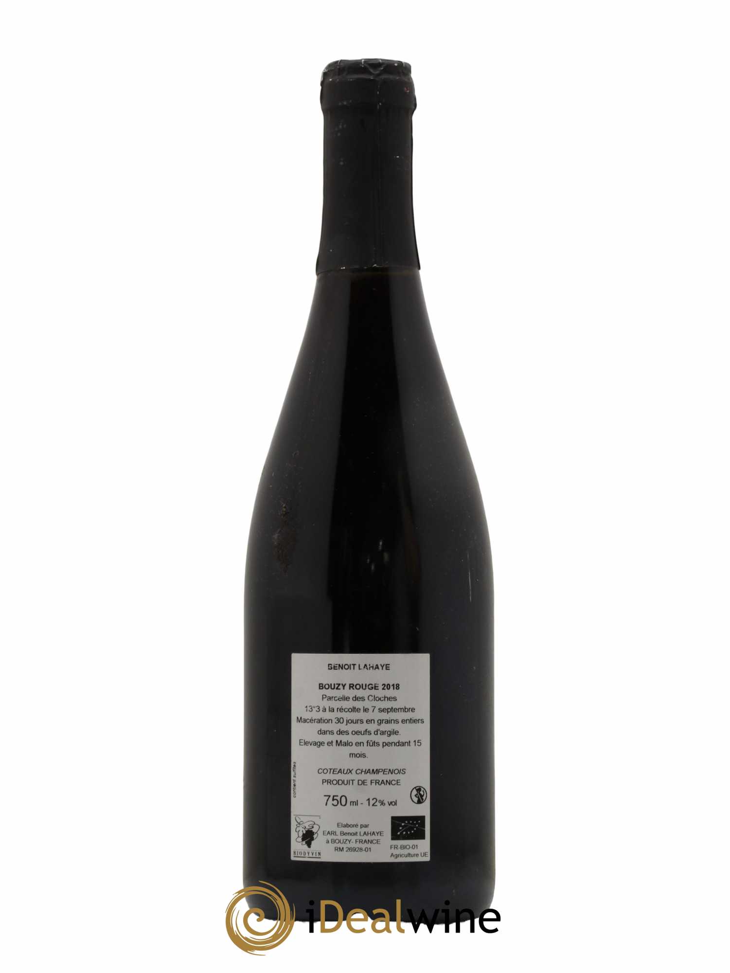Coteaux Champenois Bouzy Parcelle des Cloches Benoît Lahaye 2018 - Lot of 1 bottle - 1