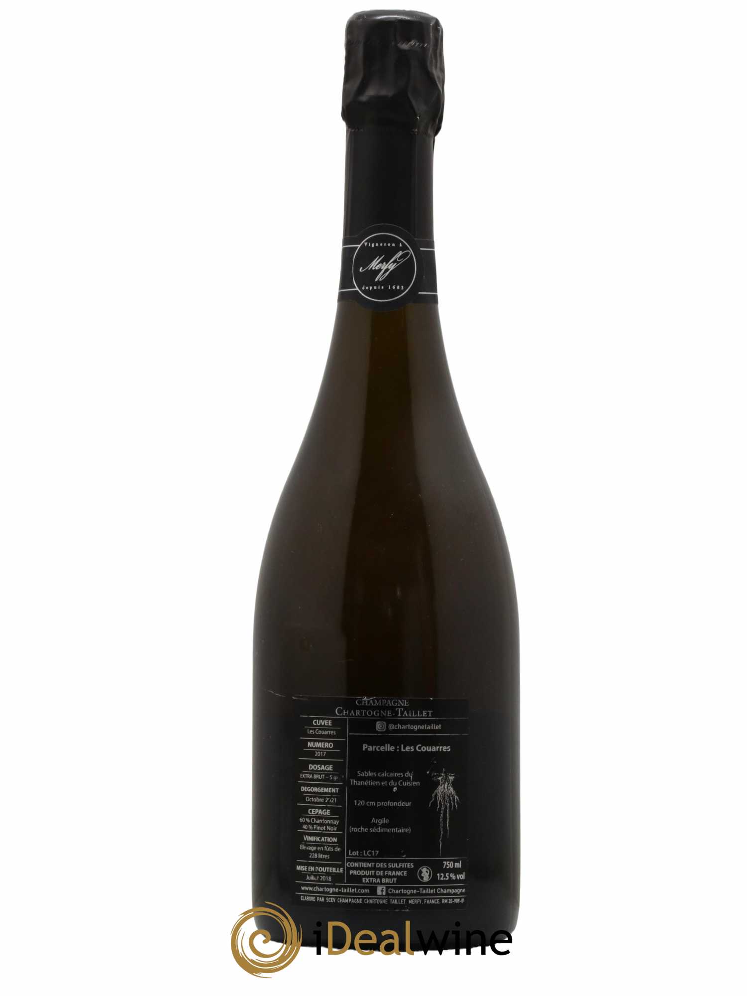 Les Couarres Château Extra-Brut Chartogne-Taillet 2018 - Lot of 1 bottle - 1