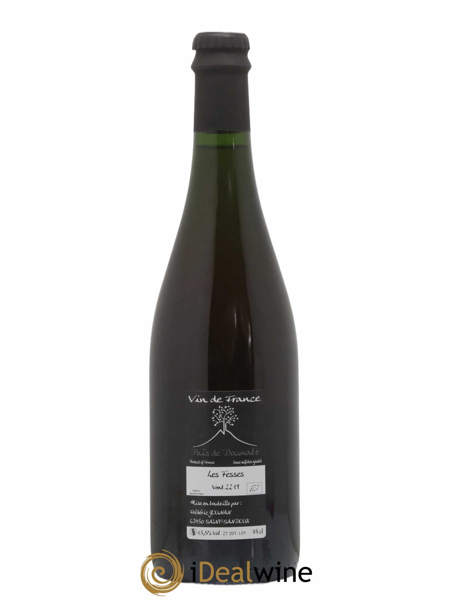 Vin de France Les Fesses Vignoble de l'Arbre Blanc 2019 - Lot de 1 bouteille - 1