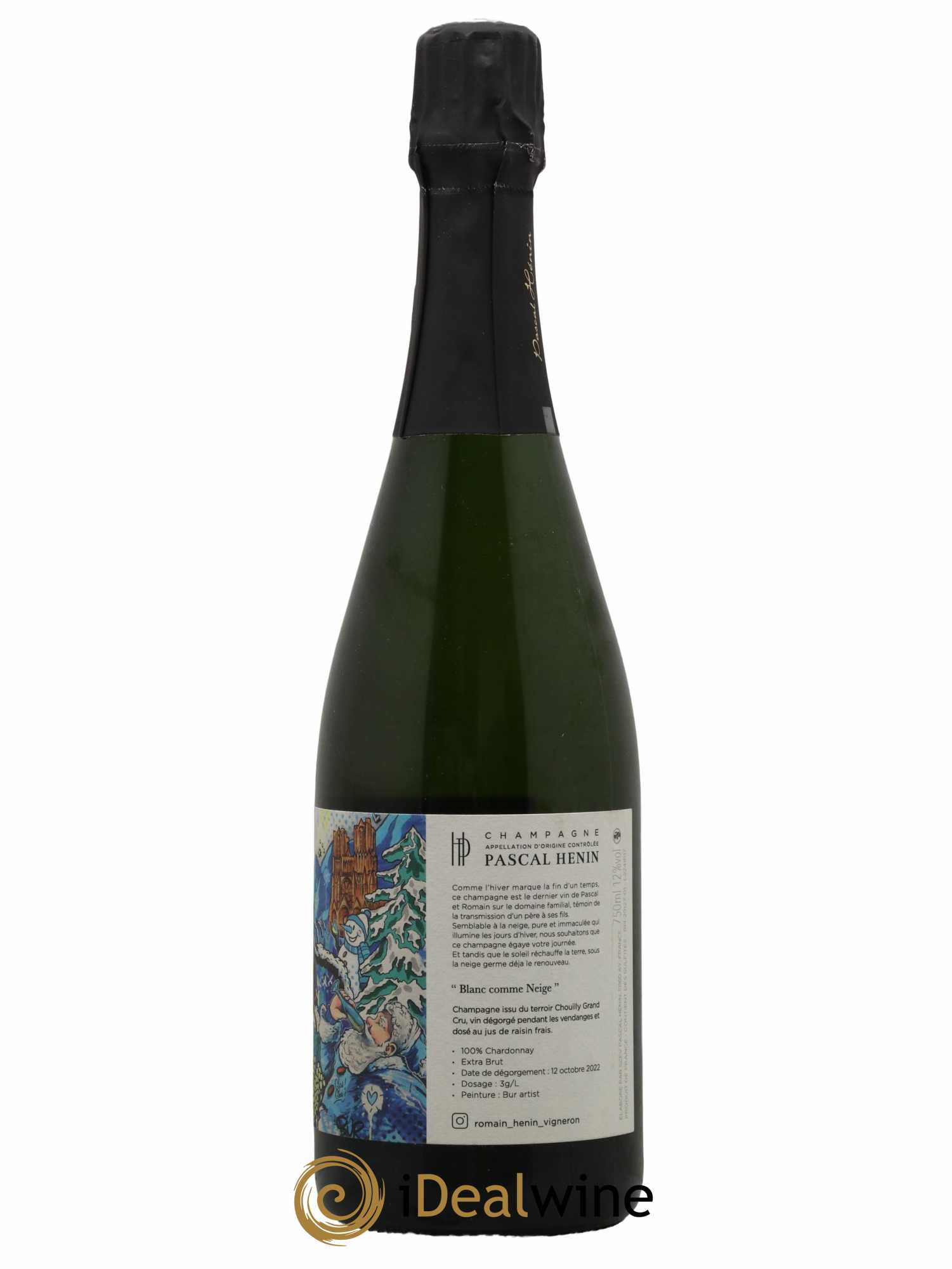 Blanc Comme Neige Pascal Henin - Romain Henin - Lot de 1 bouteille - 1