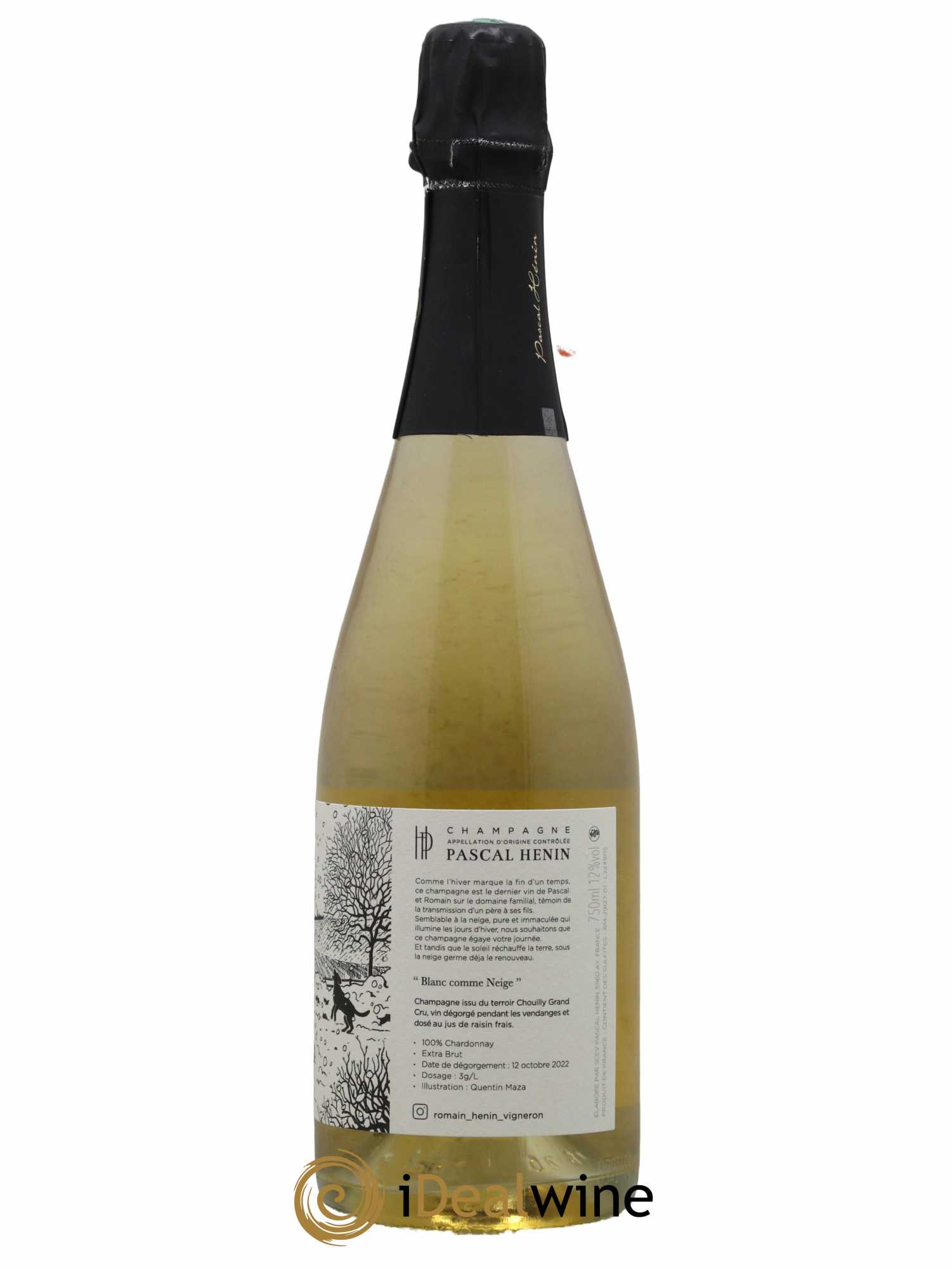 Blanc Comme Neige Pascal Henin - Romain Henin - Posten von 1 Flasche - 1