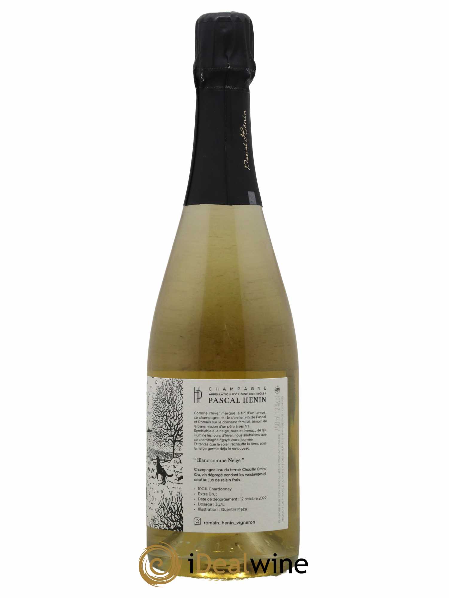 Blanc Comme Neige Pascal Henin - Romain Henin - Lot de 1 bouteille - 1