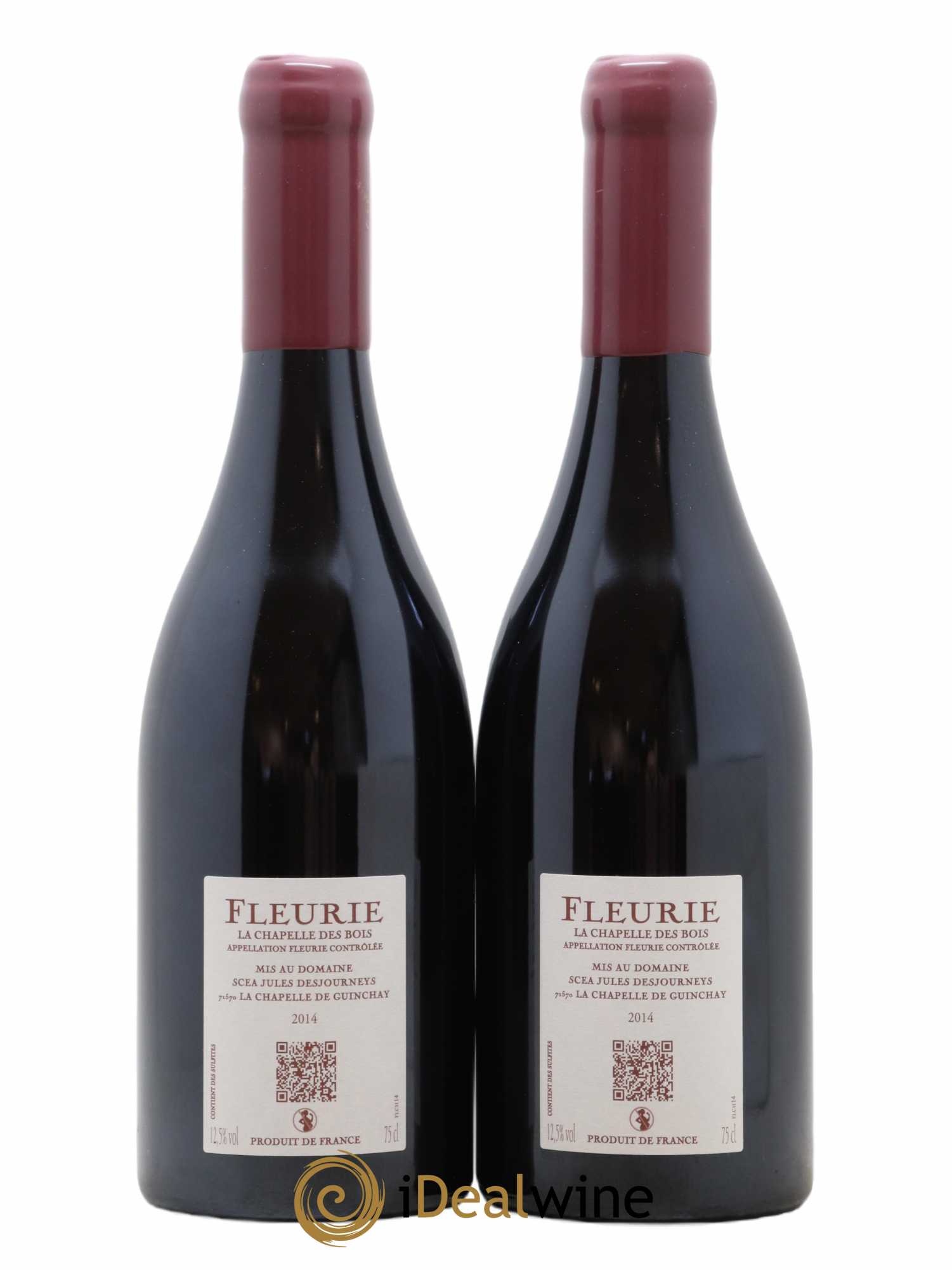 Fleurie Chapelle des Bois Jules Desjourneys 2014 - Lot de 2 bouteilles - 1