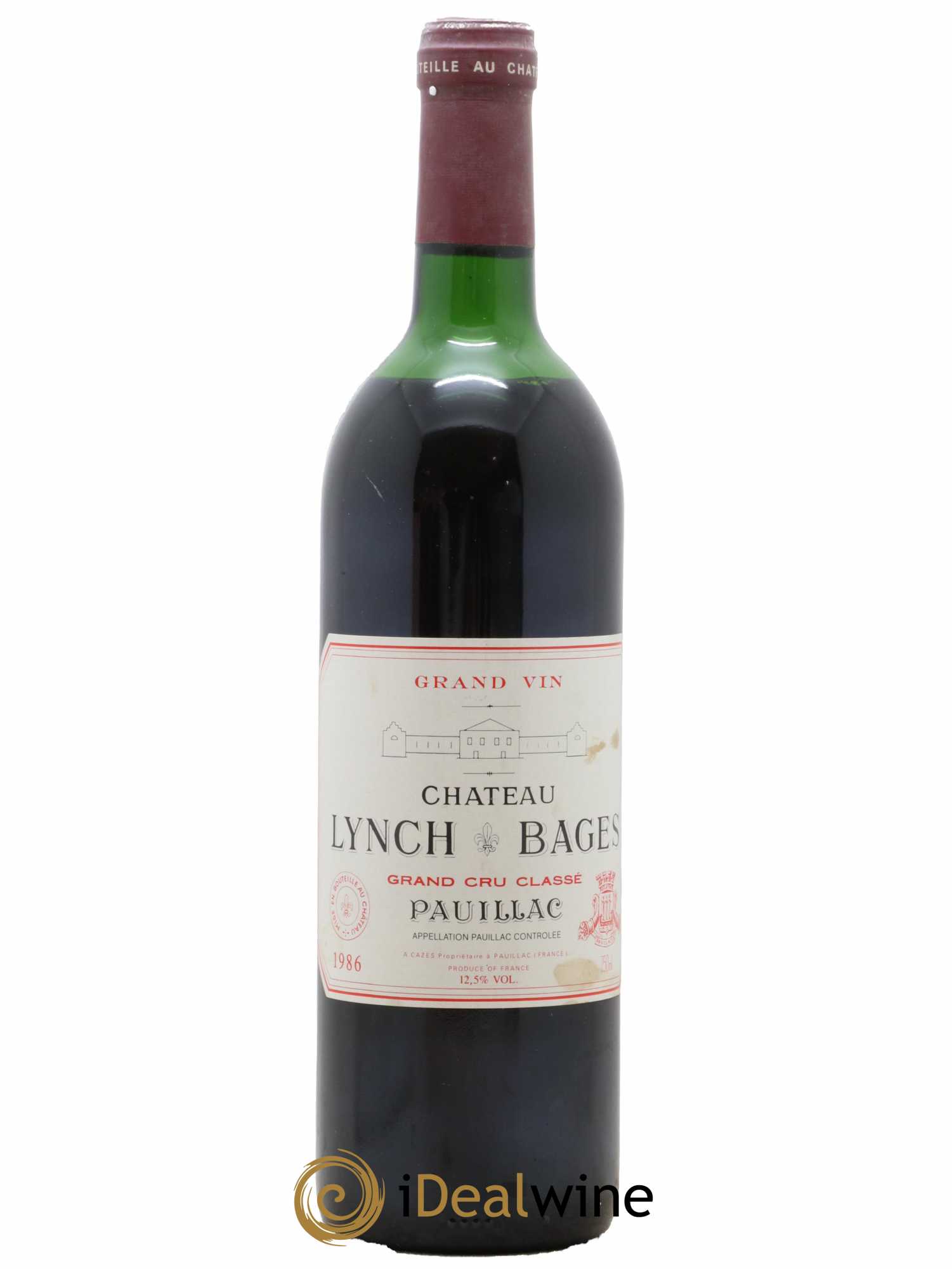 Château Lynch Bages 5ème Grand Cru Classé 1986 - Lot de 1 bouteille - 0