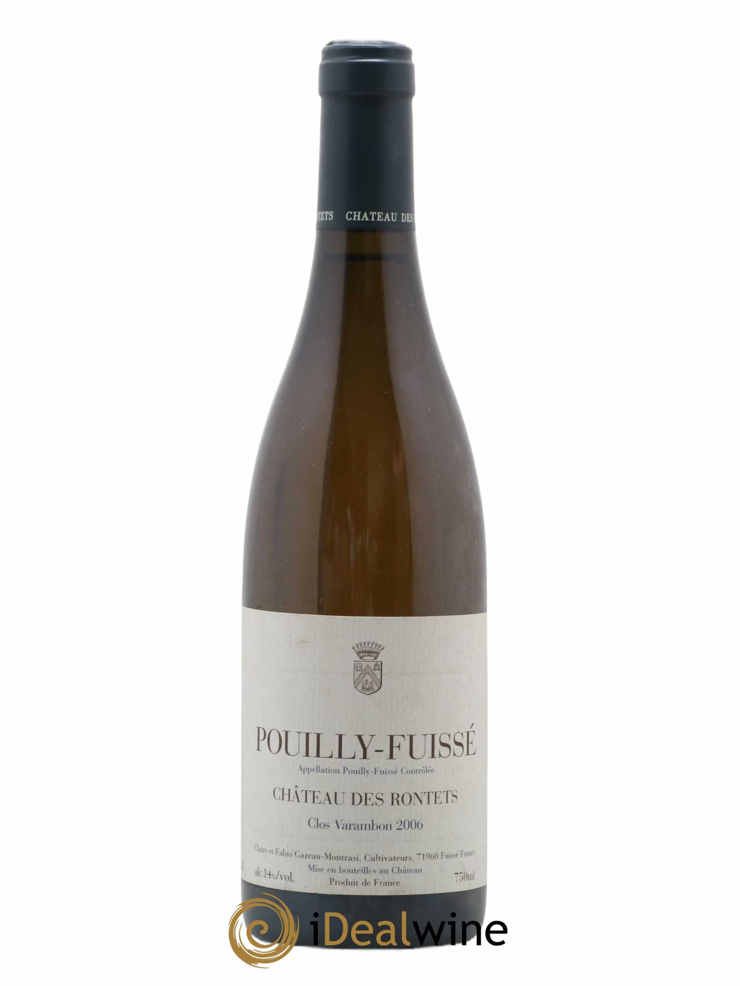 Pouilly-Fuissé Clos Varambon Château des Rontets 2006 - Lot de 1 bouteille - 0
