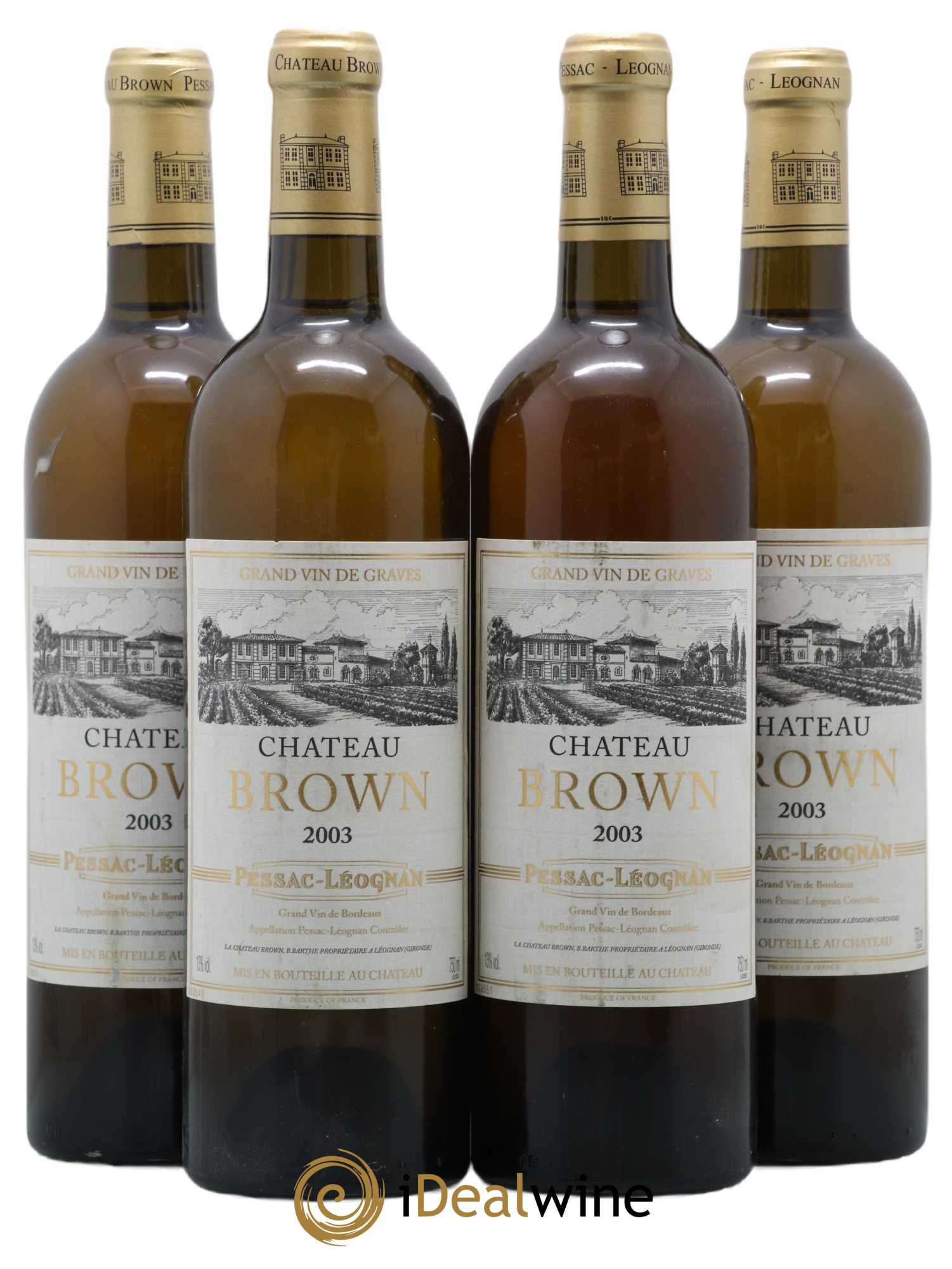 Château Brown 2003 - Lot de 4 bouteilles - 0