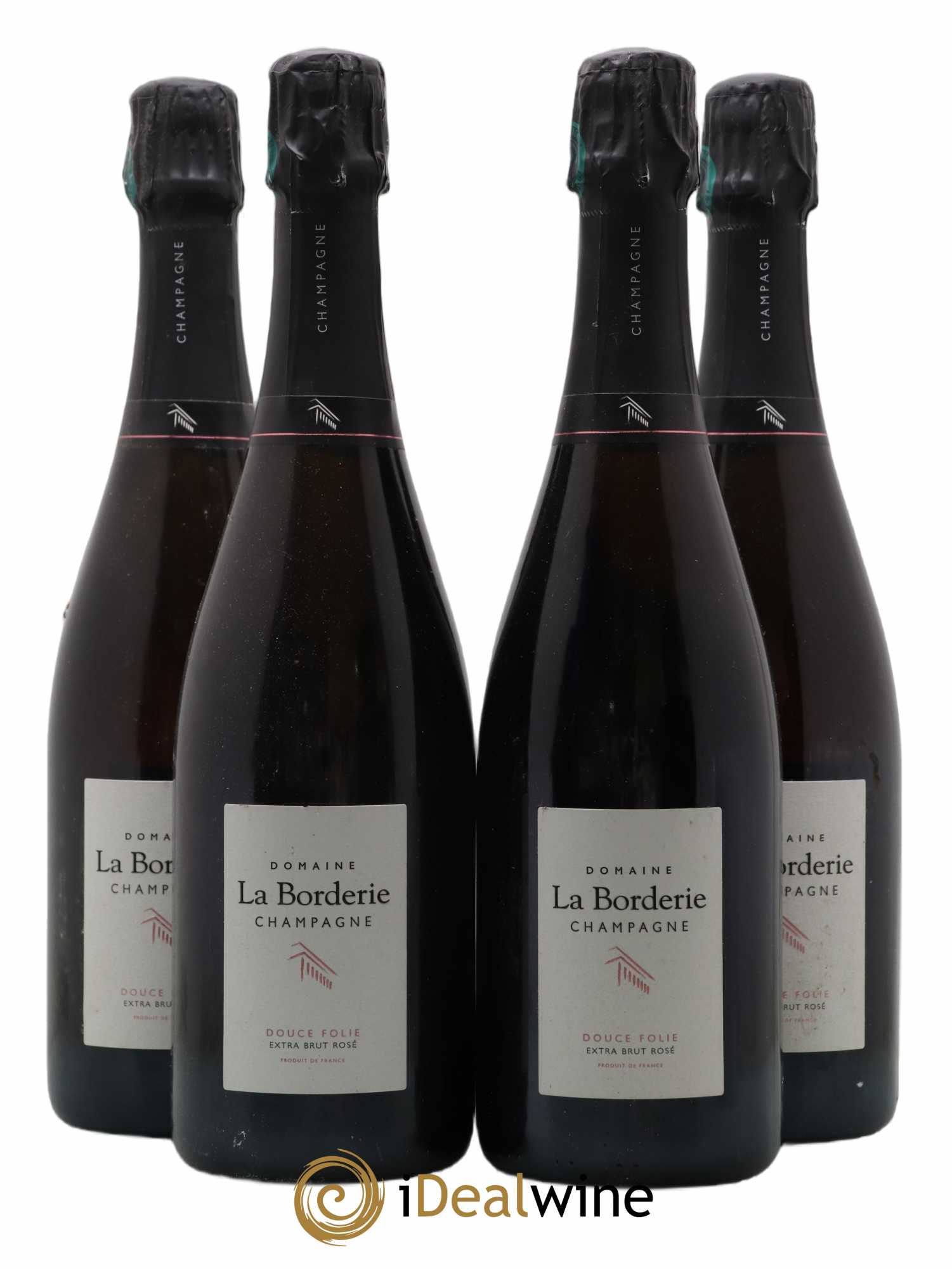 Champagne - Extra Brut La Douce Folie La Borderie - Posten von 4 Flaschen - 0