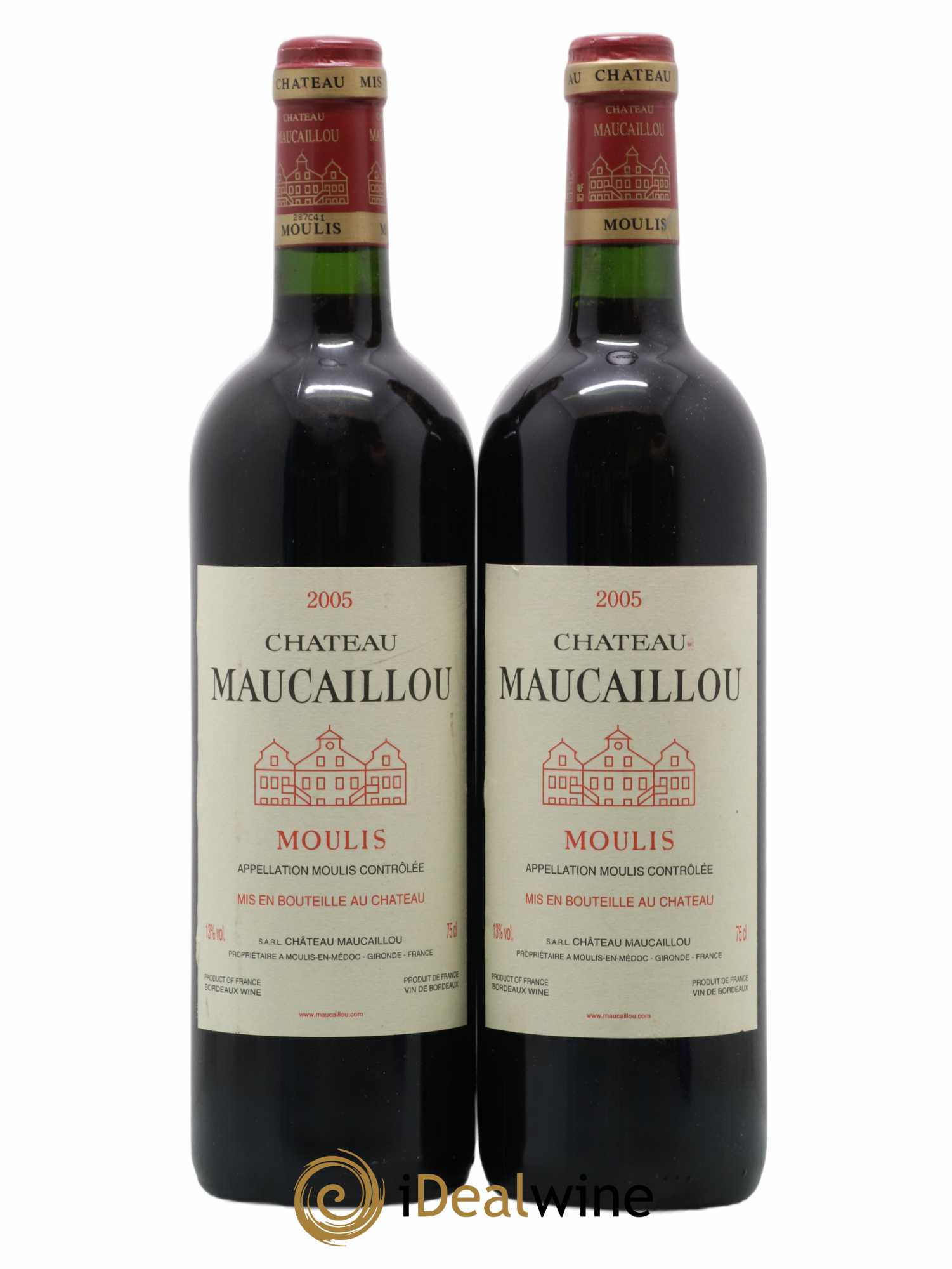 Château Maucaillou 2005 - Lot de 2 bouteilles - 0