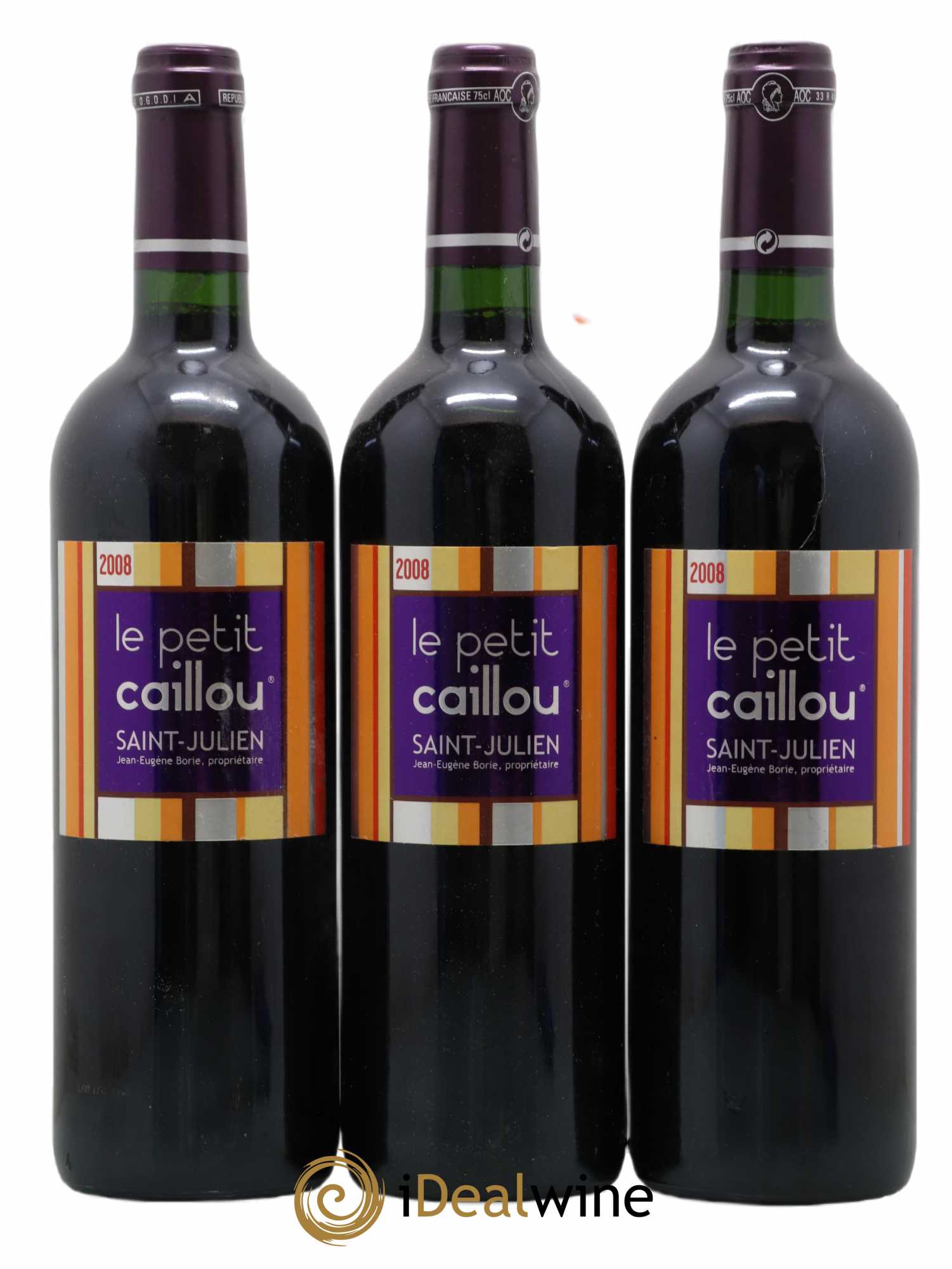 Château Le Petit Caillou 2008 - Lot de 3 bouteilles - 0