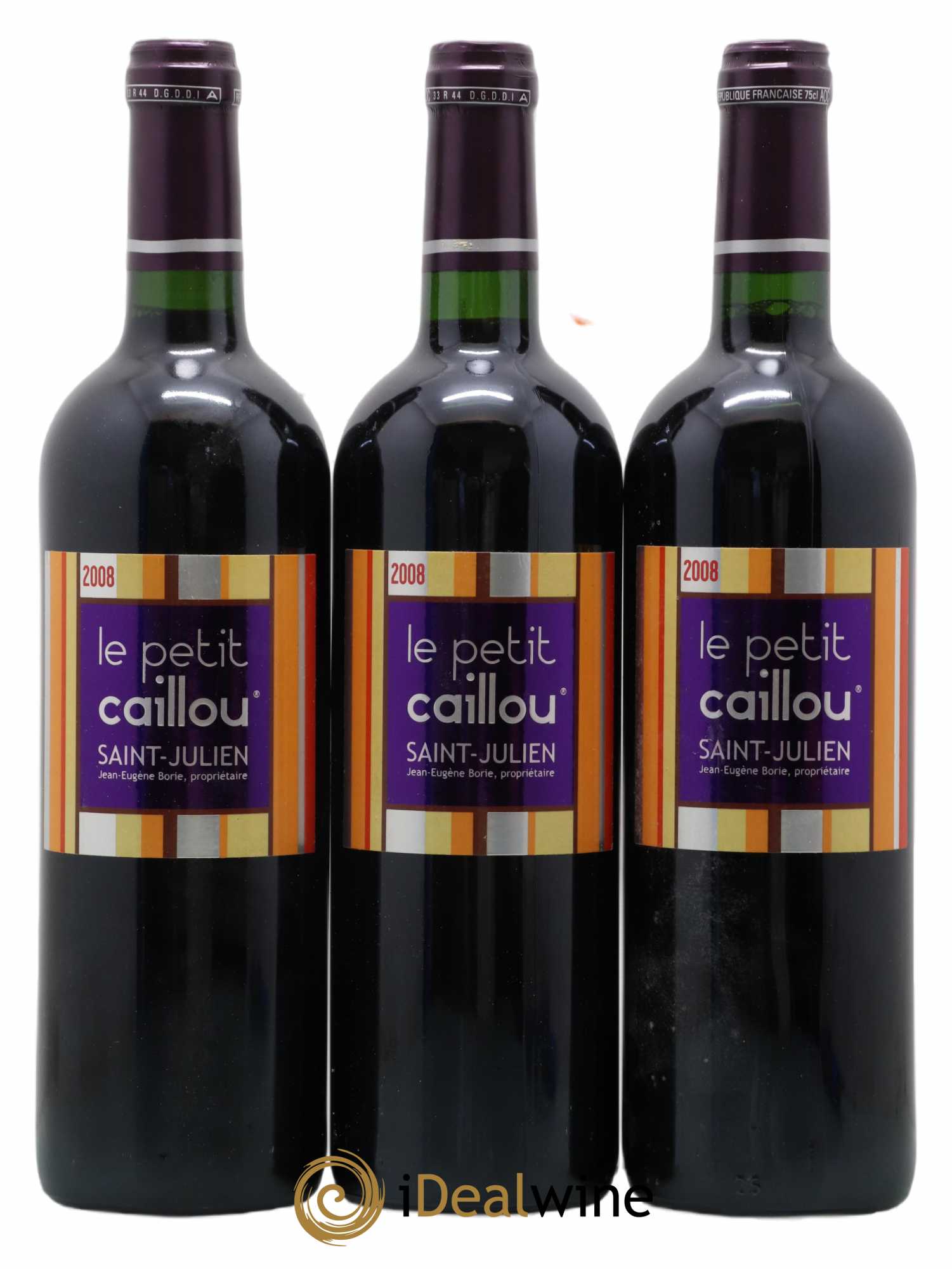 Château Le Petit Caillou 2008 - Lot de 3 bouteilles - 0