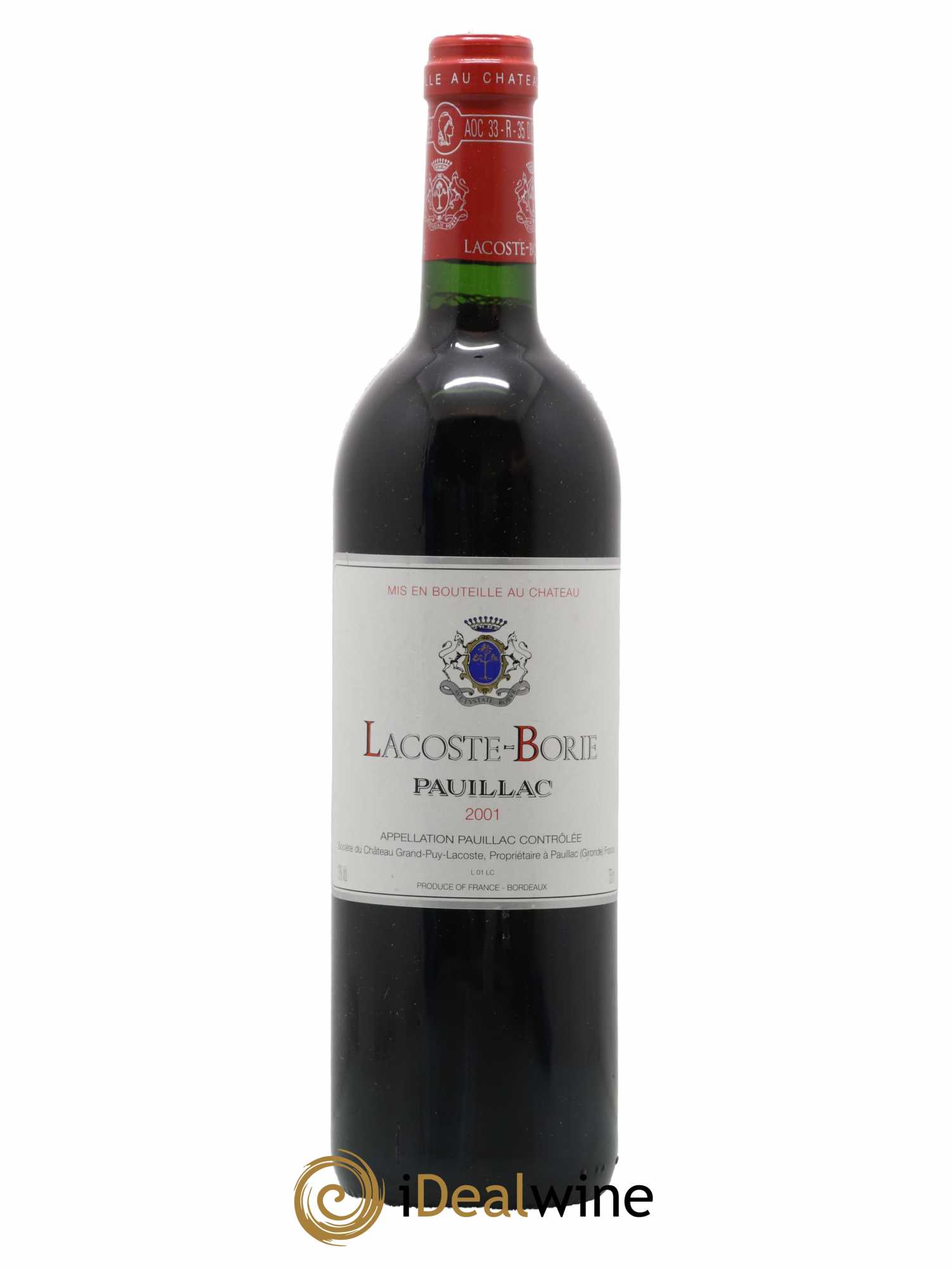 Lacoste Borie 2001 - Lot of 1 bottle - 0