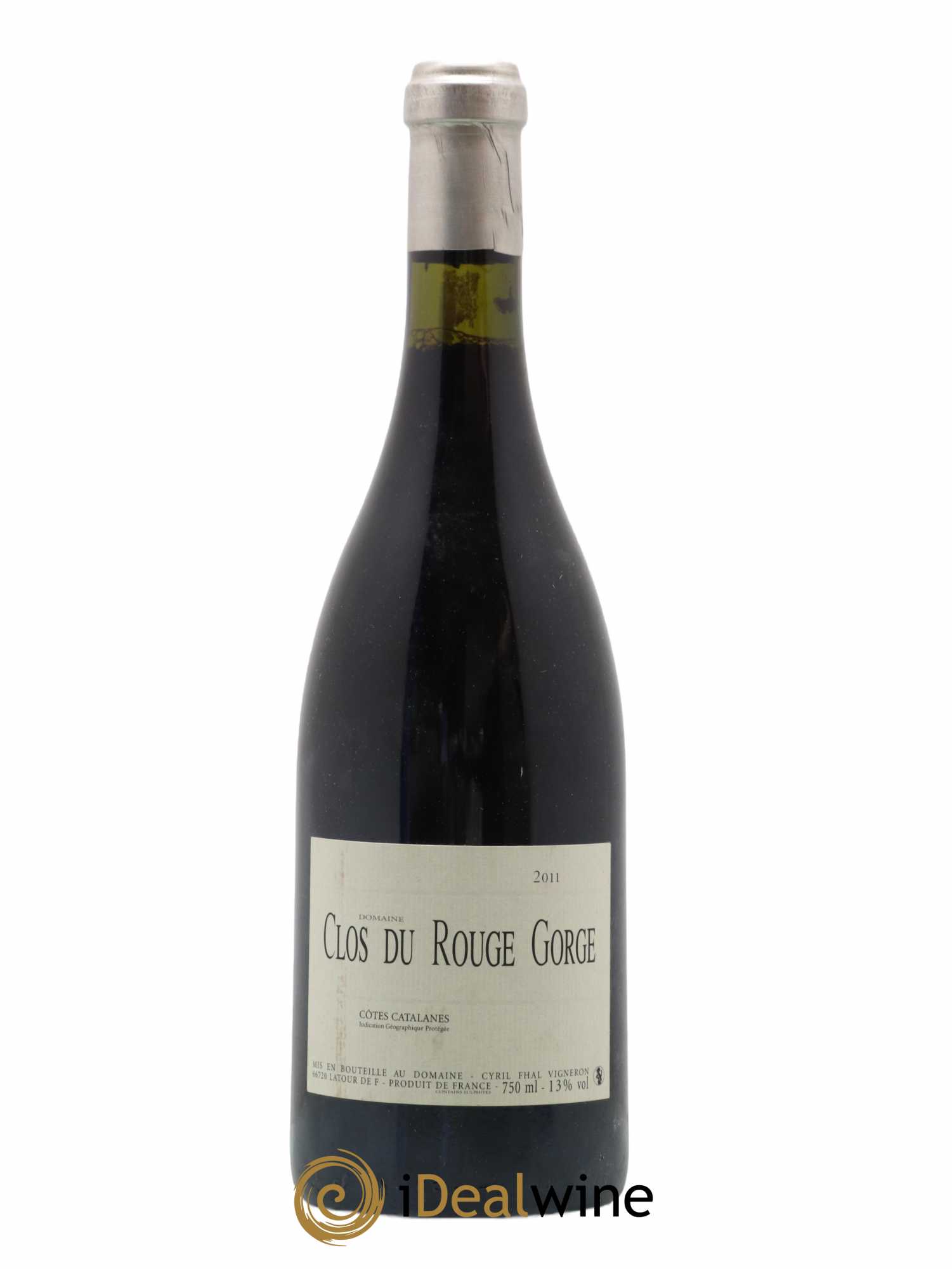 Côtes Catalanes Clos du Rouge Gorge Cyril Fhal 2011 - Lot de 1 bouteille - 0