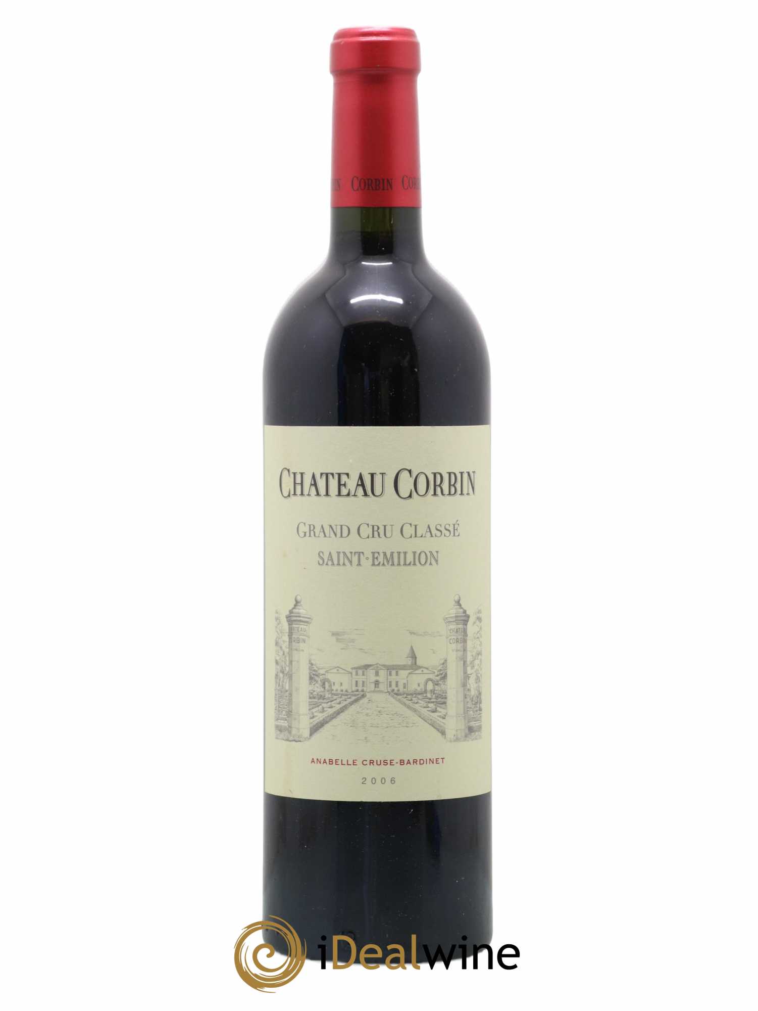 Château Corbin Grand Cru Classé 2006 - Lot de 1 bouteille - 0