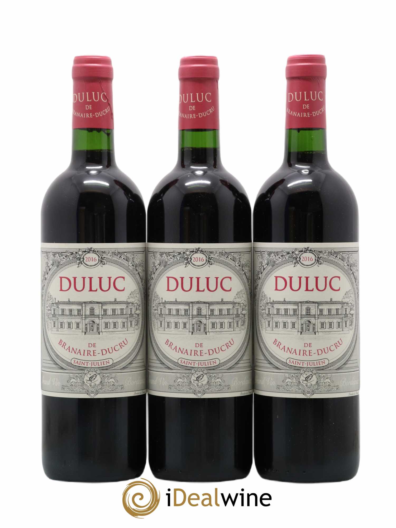 Duluc de Branaire Second Vin  2016 - Lot de 3 bouteilles - 0