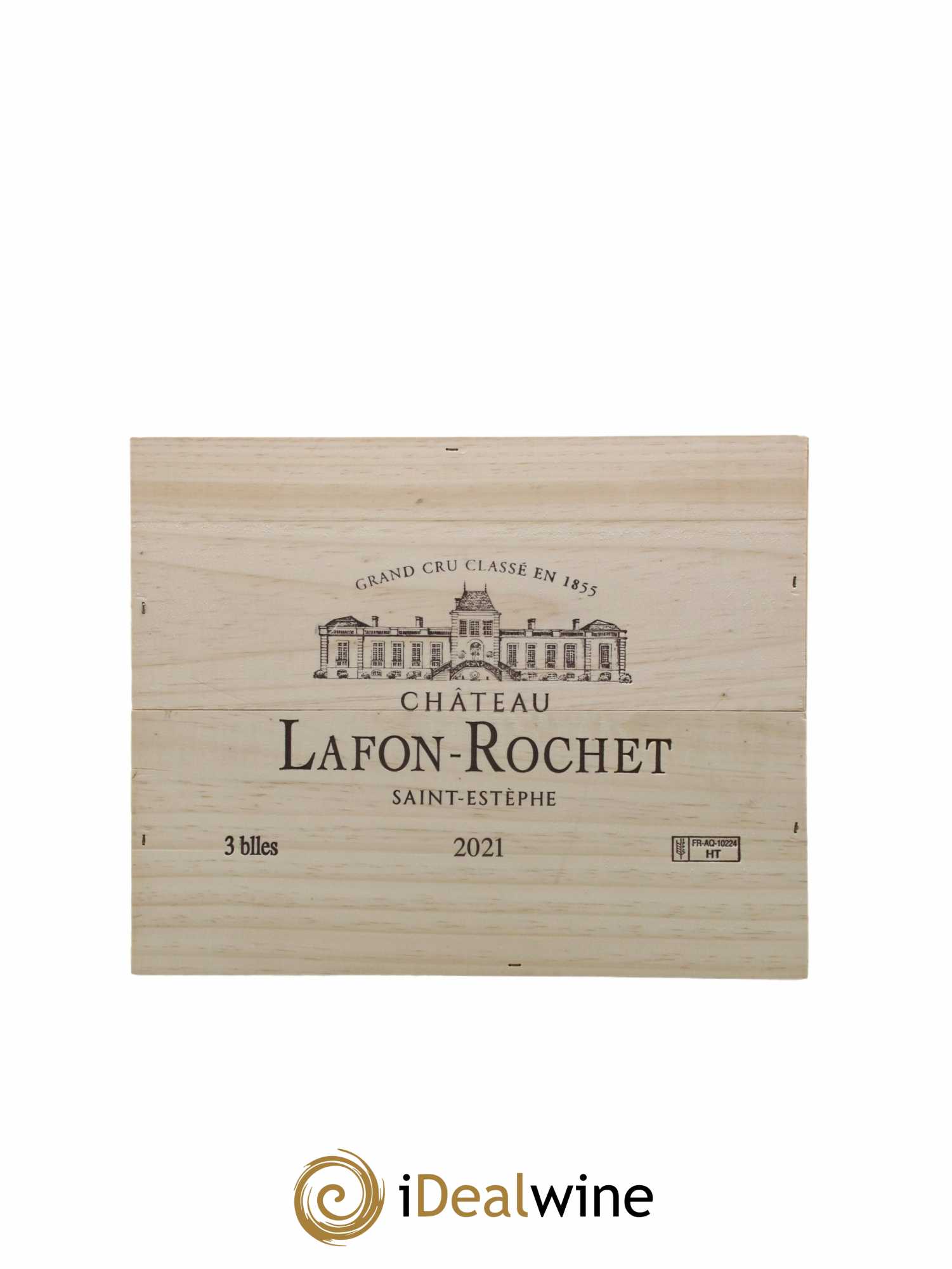 Château Lafon Rochet 4ème Grand Cru Classé 2021 - Lot of 3 bottles - 0
