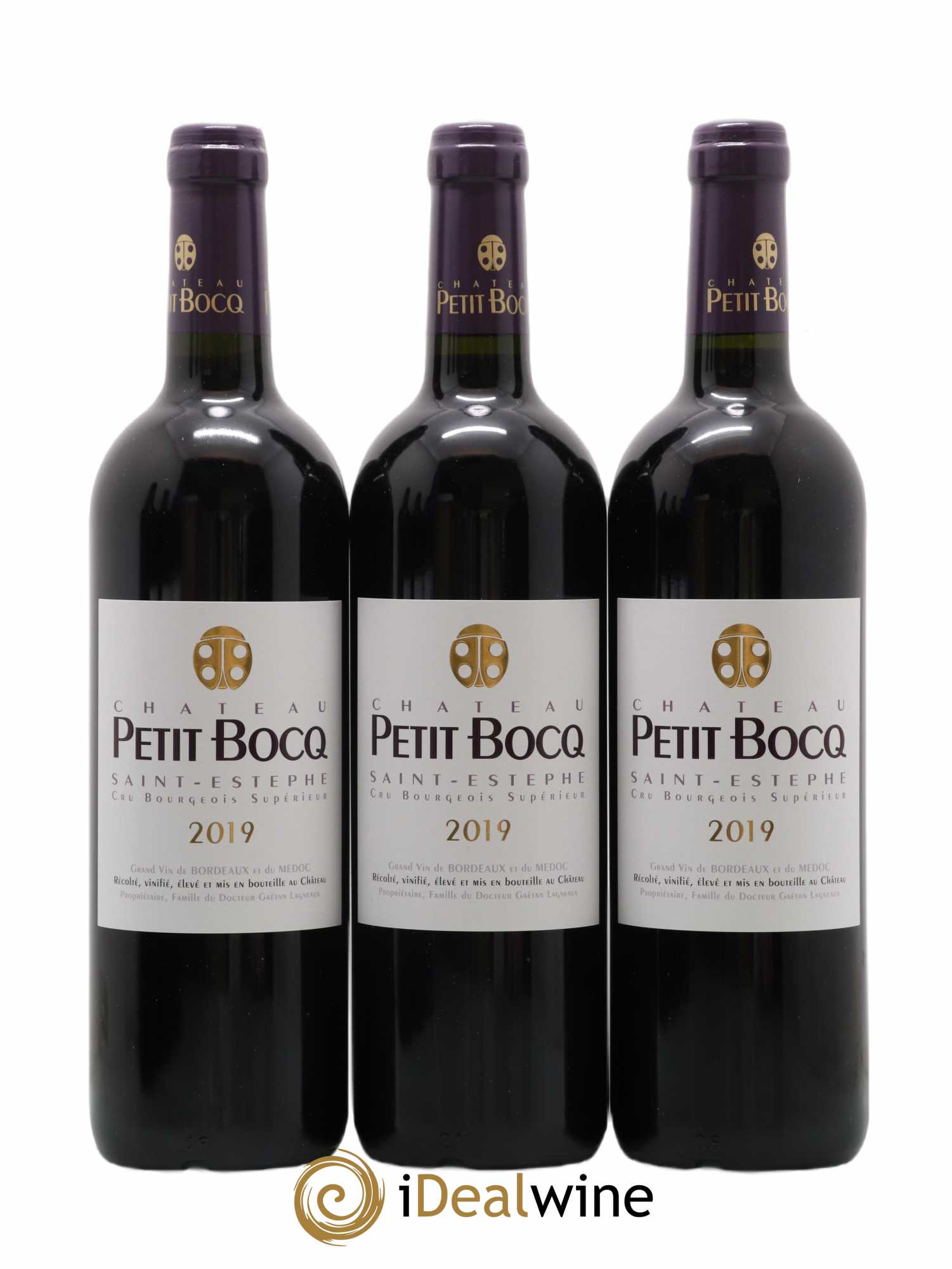 Château Petit Bocq Cru Bourgeois  2019 - Posten von 6 Flaschen - 2