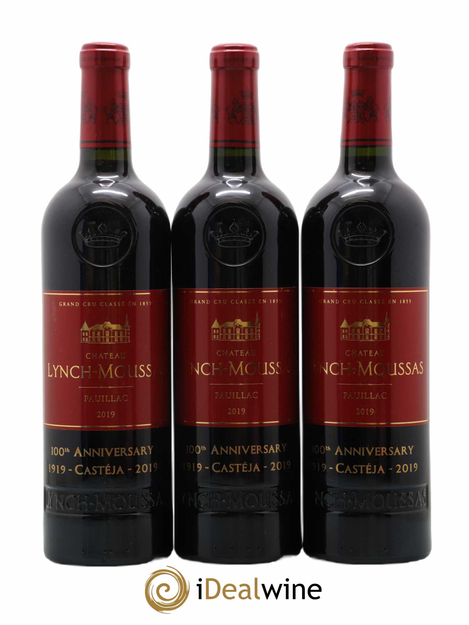 Château Lynch Moussas 5ème Grand Cru Classé  2019 - Lot of 3 bottles - 0