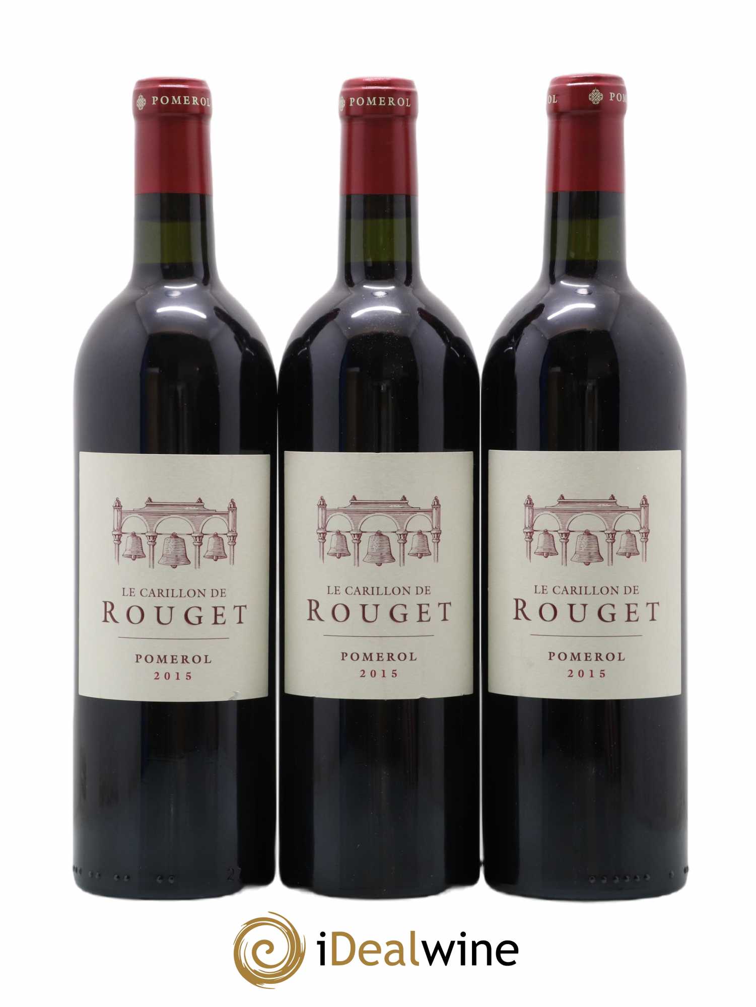 Pomerol Le Carillon de Rouget 2015 - Posten von 3 Flaschen - 0
