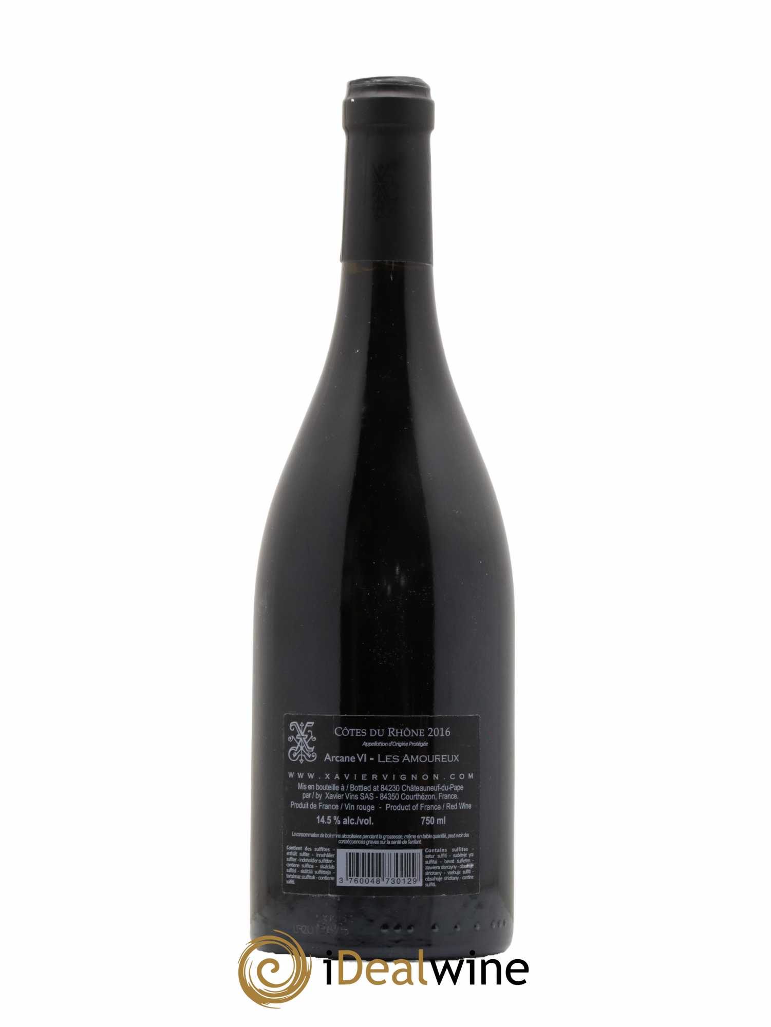 Côtes-du-Rhône Arcane VI Les Amoureux Xavier Vignon 2016 - Lot de 1 bouteille - 1