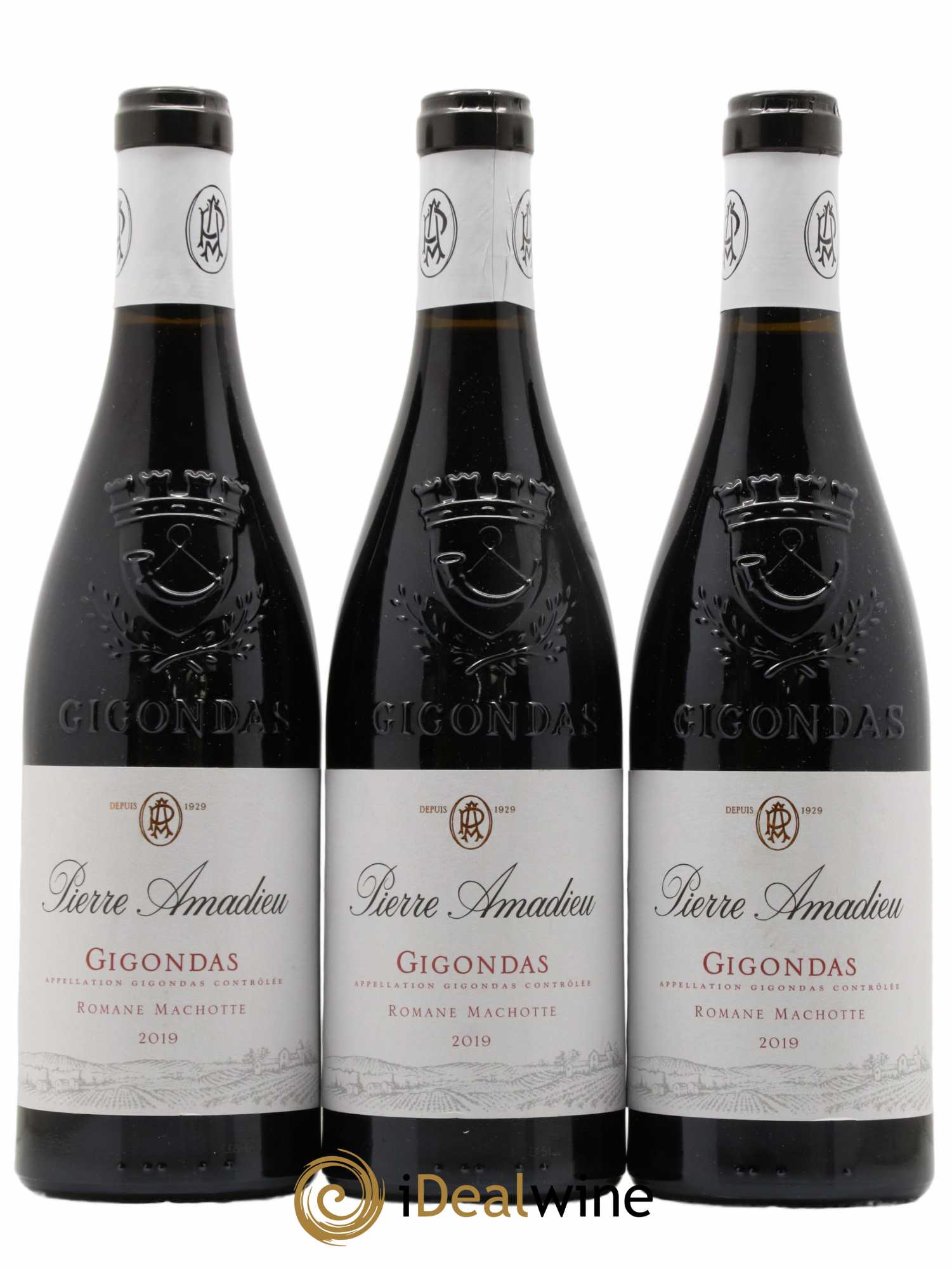 Gigondas Romane-Machotte Pierre Amadieu  2019 - Lot de 3 bouteilles - 0