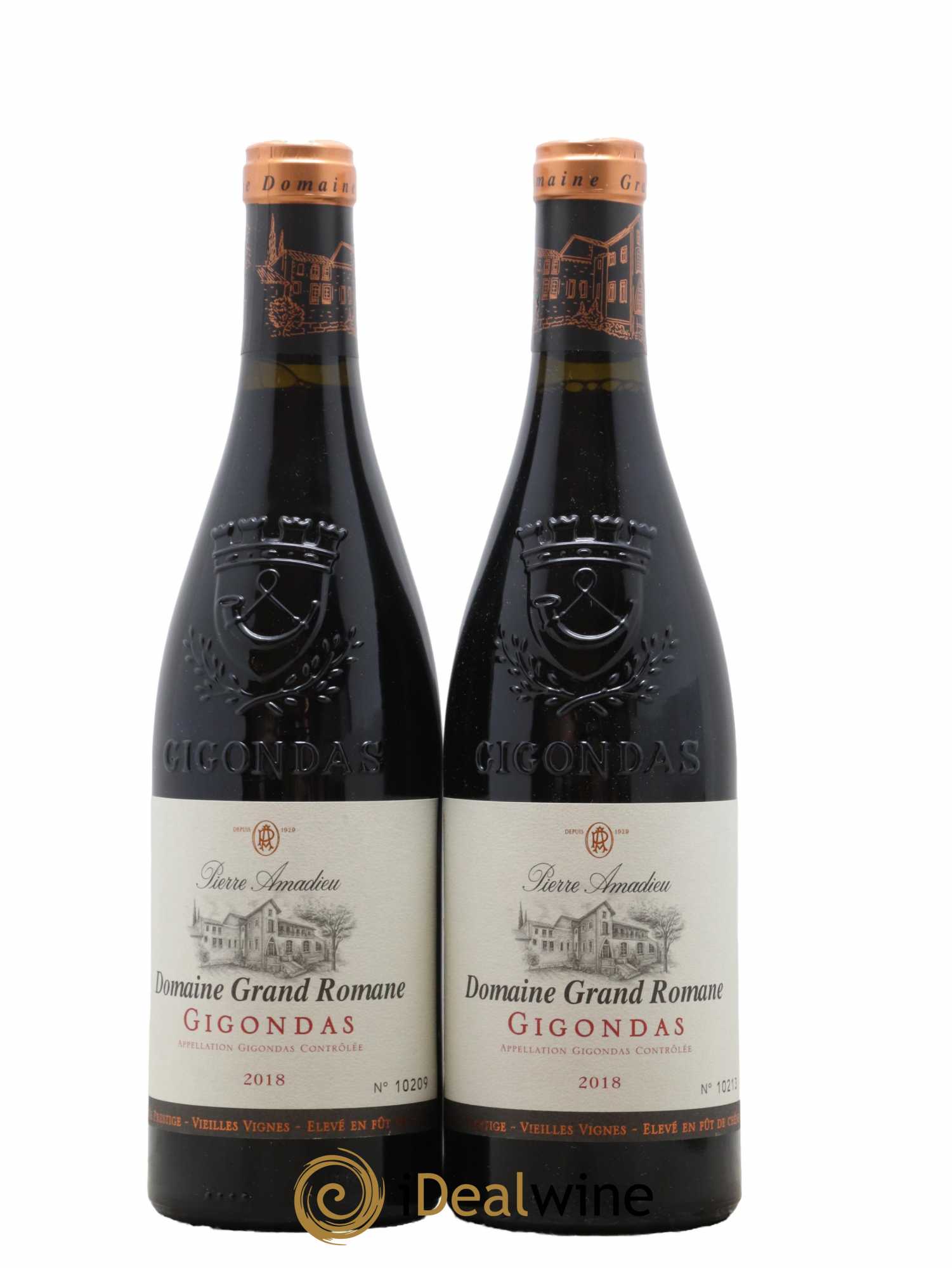 Gigondas Domaine Grand Romane Pierre Amadieu  2018 - Lot de 2 bouteilles - 0