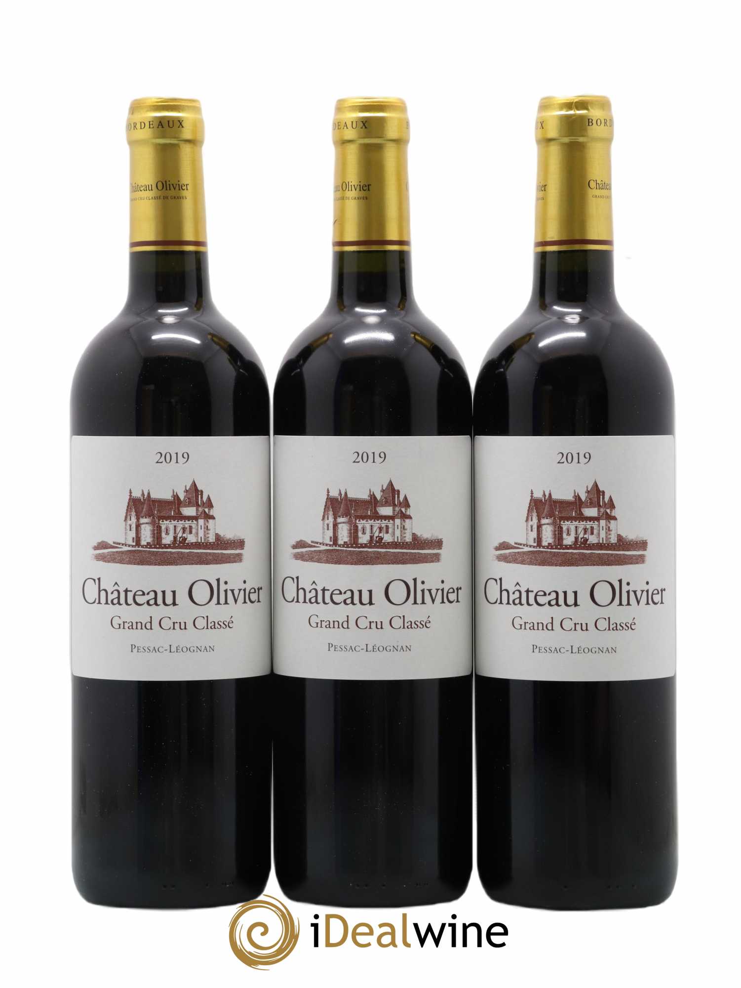 Château Olivier Cru Classé de Graves  2019 - Lot de 3 bouteilles - 0