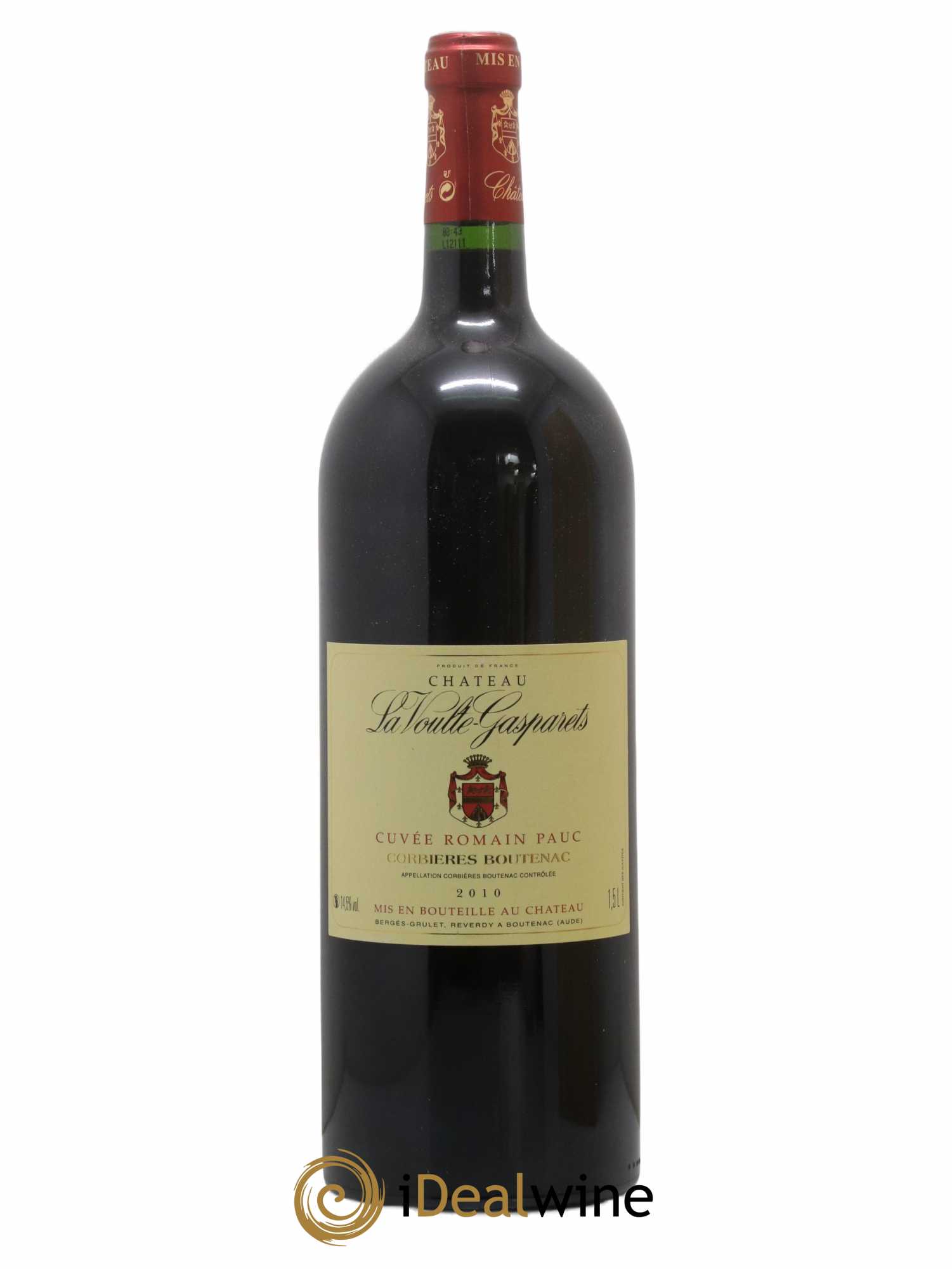 Corbières Boutenac La Voulte-Gasparets Cuvée Romain Pauc Patrick Reverdy 2010 - Lot de 1 magnum - 1